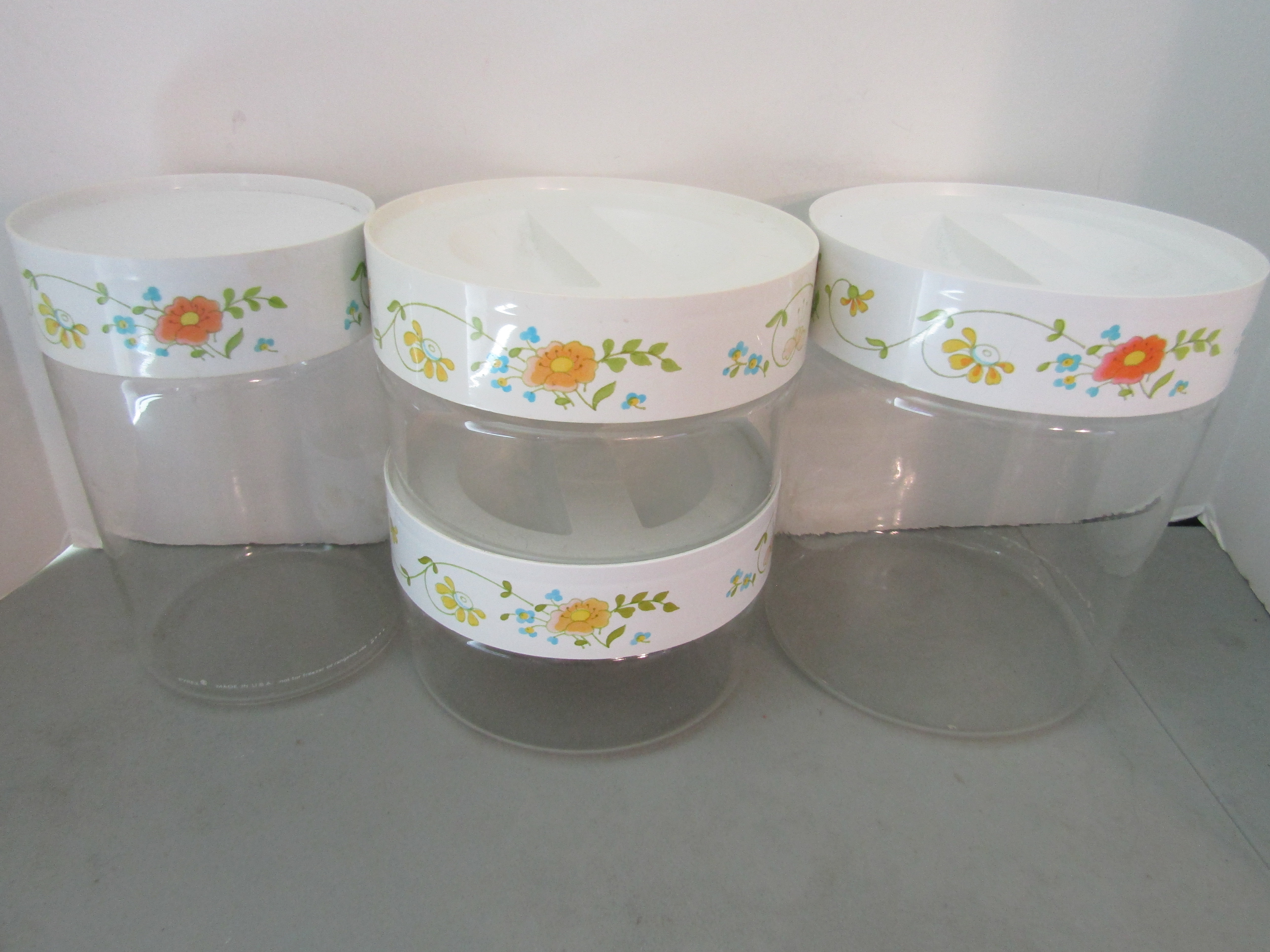 Pyrex Store-N-See Spring Bouquet/Wildflower Set