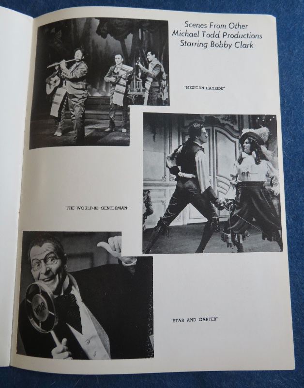 Original 1948 Michael Todd Presents Bobby Clark In Musical Comedy As The Girls Go Theater Program (Petty Cover)