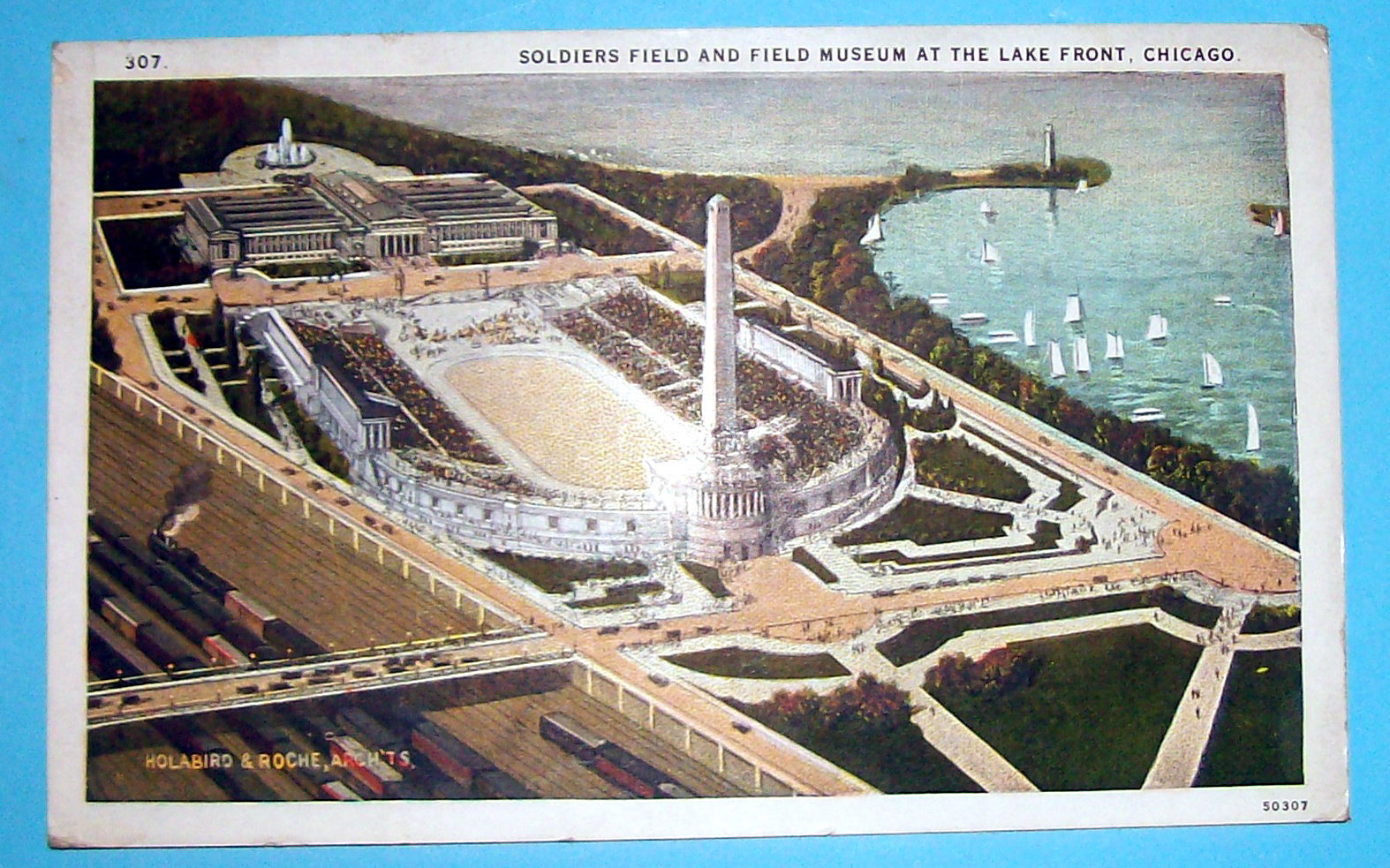 1933 Century of Progress, Soldier Field Postcard