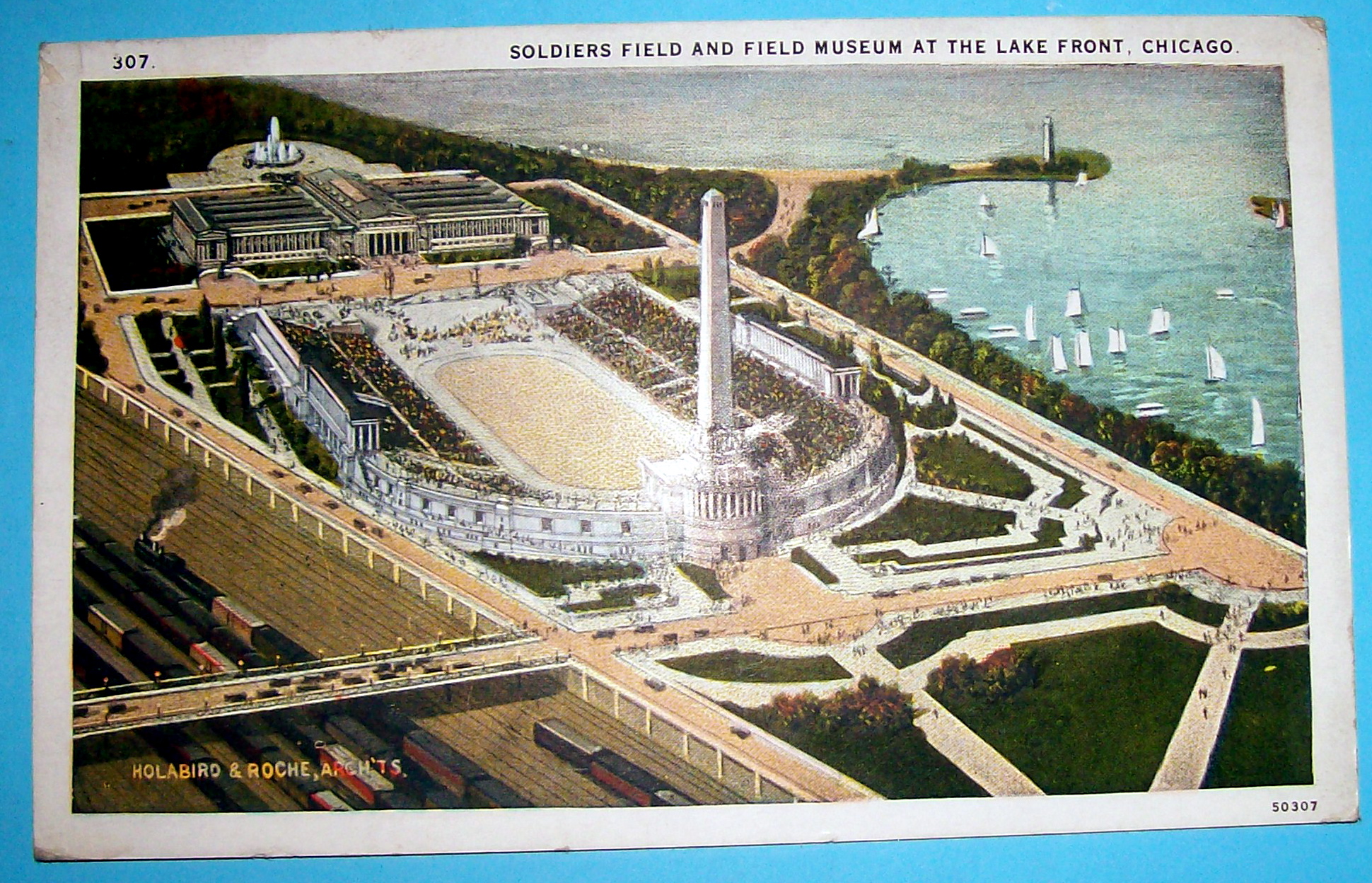 1933 Century of Progress, Soldier Field Postcard