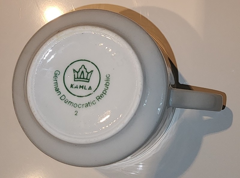 Vintage Kahla GDR East German Porcelain Dinnerware Set - Yellow Rose Pattern