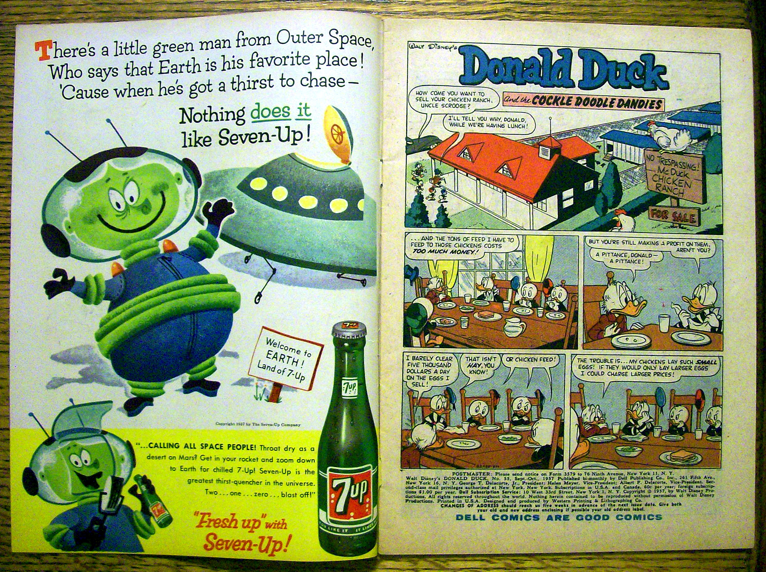 Walt Disney's Donald Duck Comic #55 September 1957