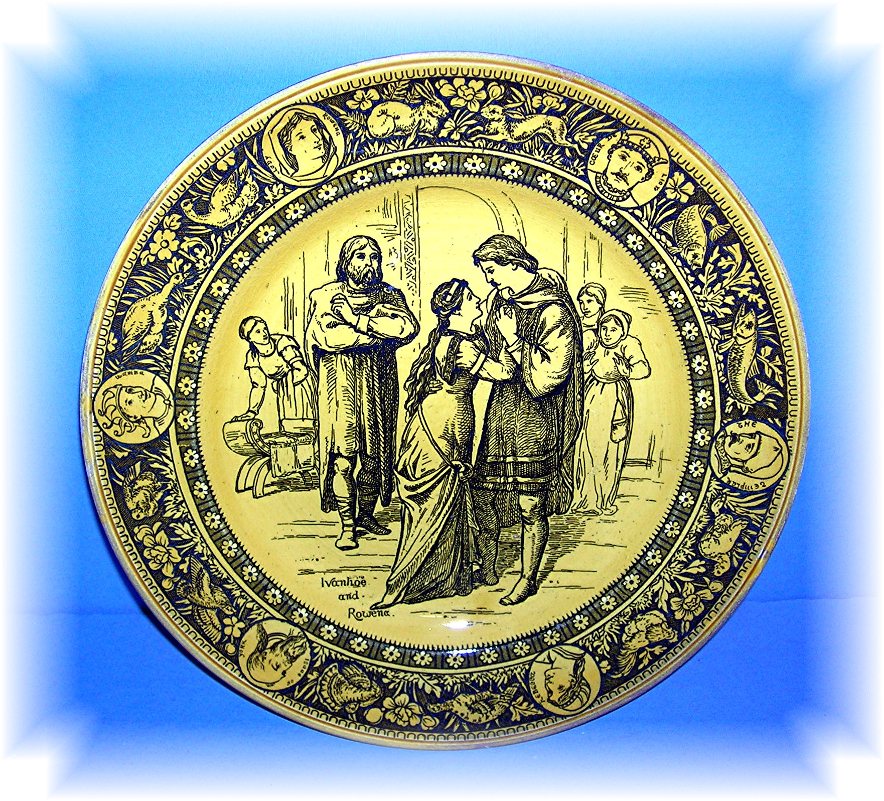 Beautiful Collectible Wedgewood Ivanhoe & Rowena Plate