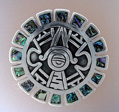 Brooch SALVADORE TERAN Mexico Sterling Silver