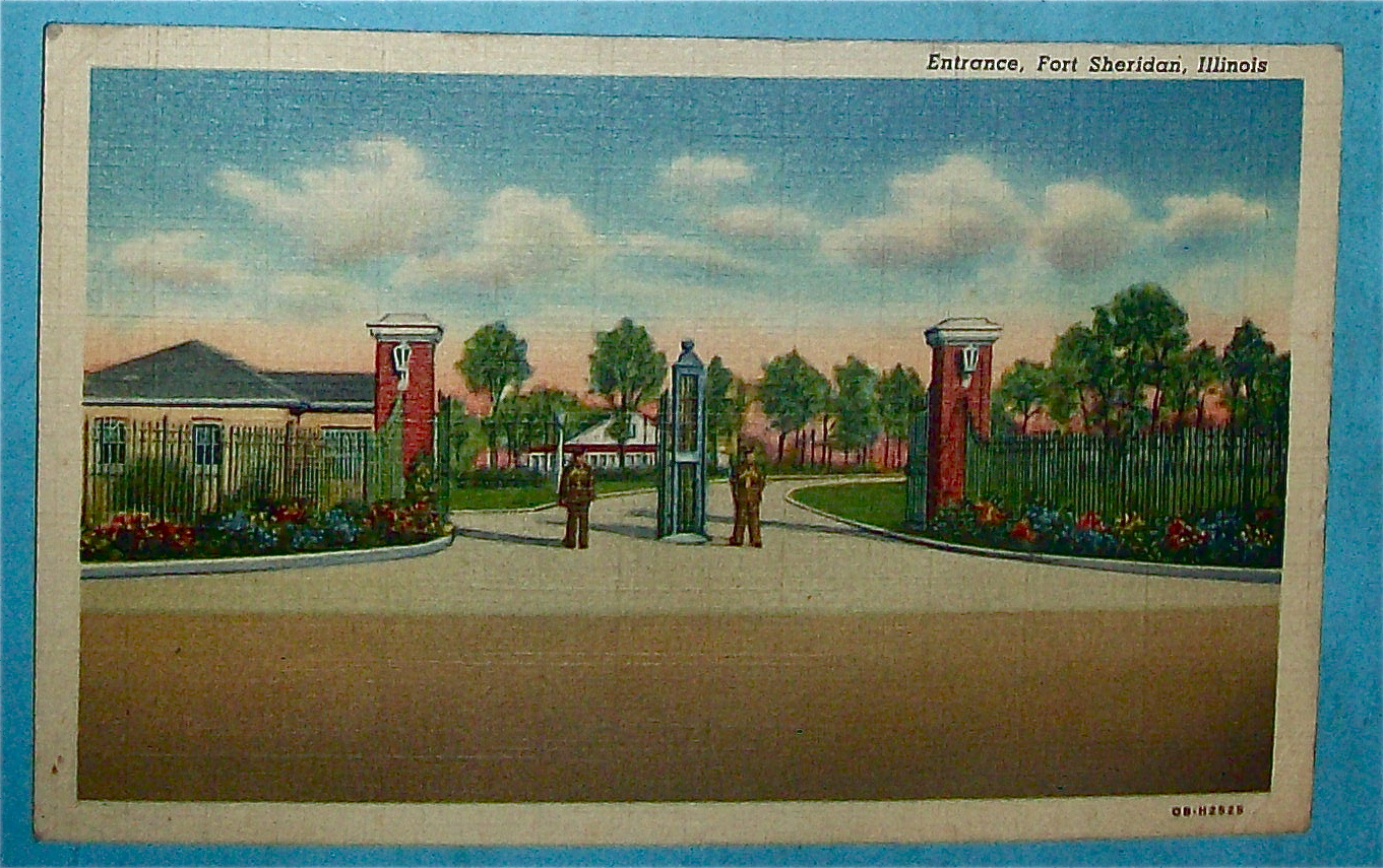 Entrance Postcard (Fort Sheridan, Illinois)