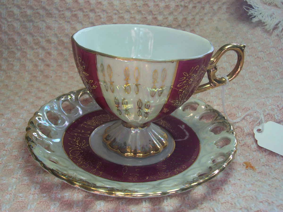 Cup and Saucer Made in Japan Lusterware