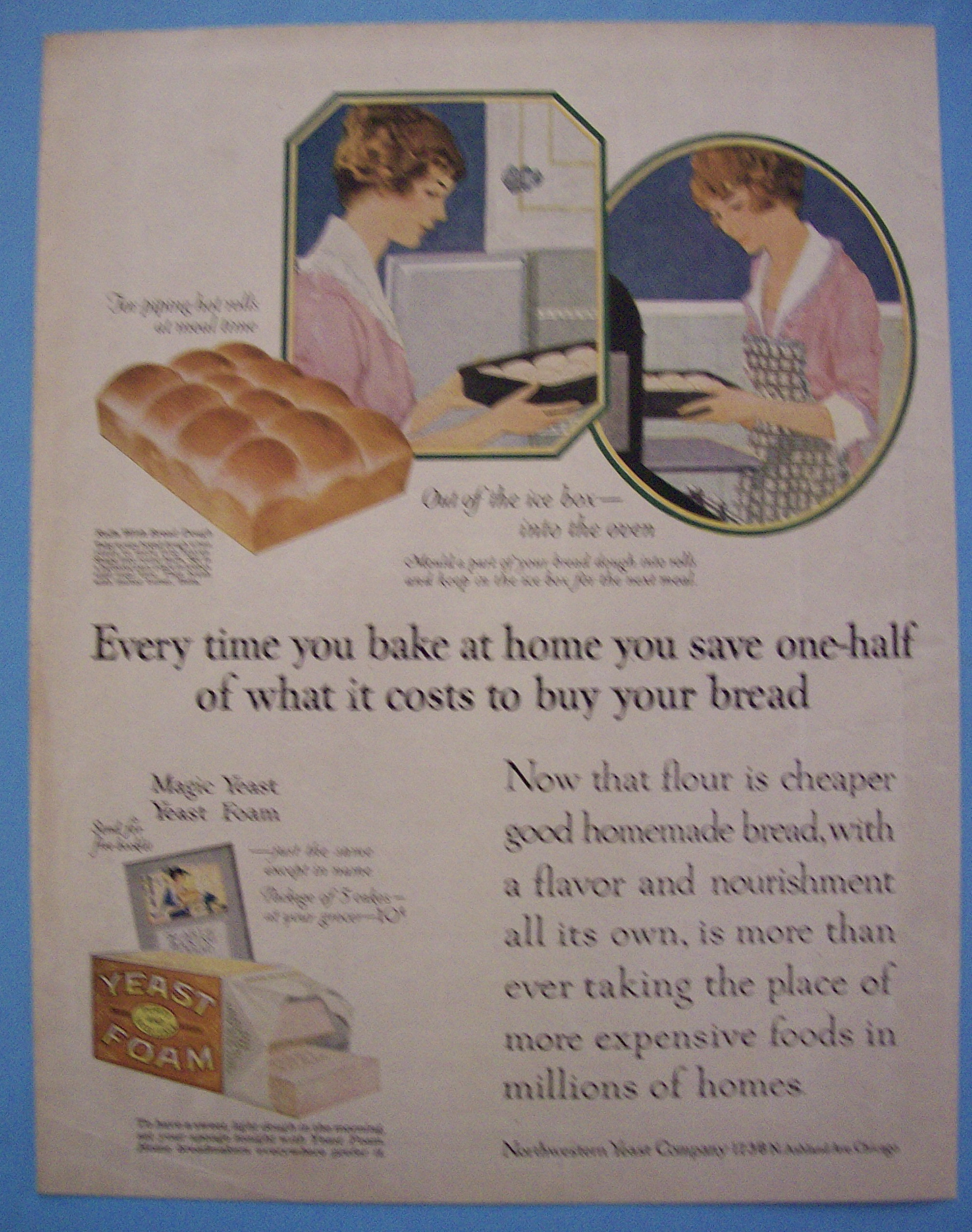 Vintage Ad: 1921 Yeast Foam