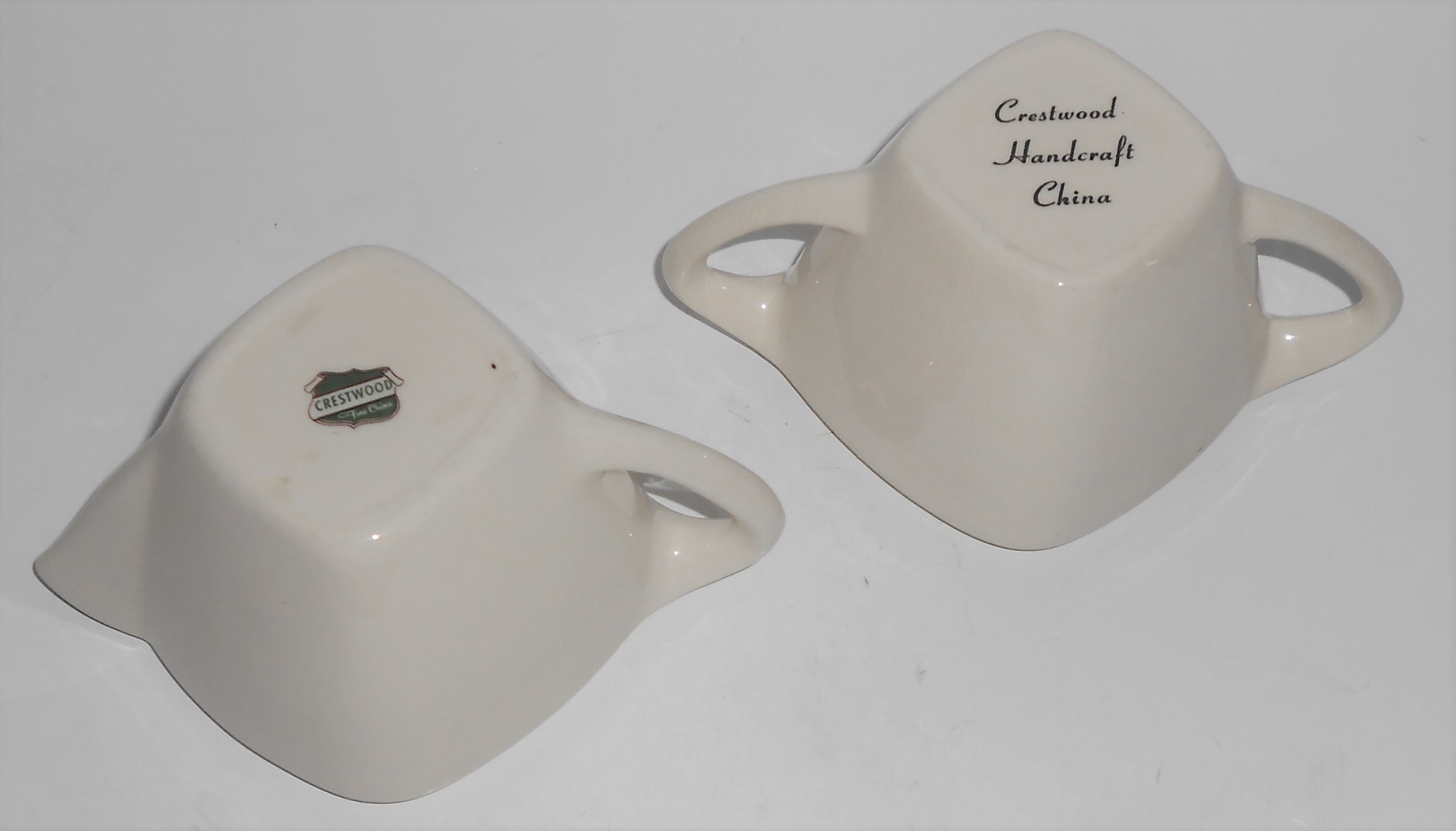 Crestwood China Company Silver Dawn Creamer/Sugar Bowl