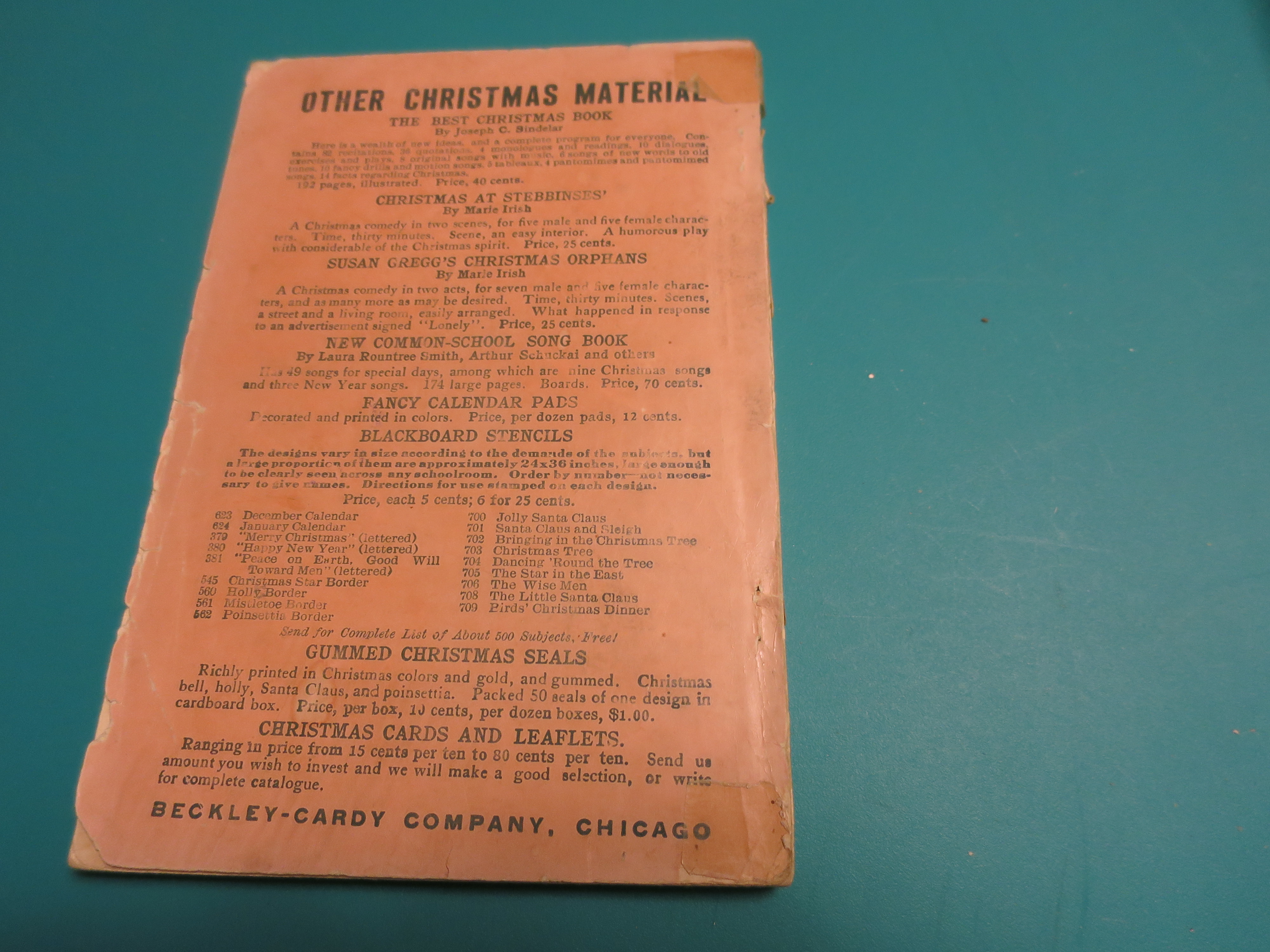 Little Plays for Christmas Beckley Cardy 1928