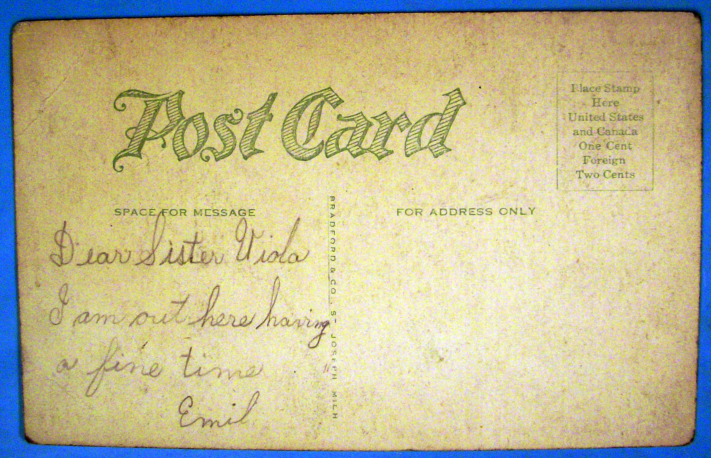 Eastman Springs Park Postcard