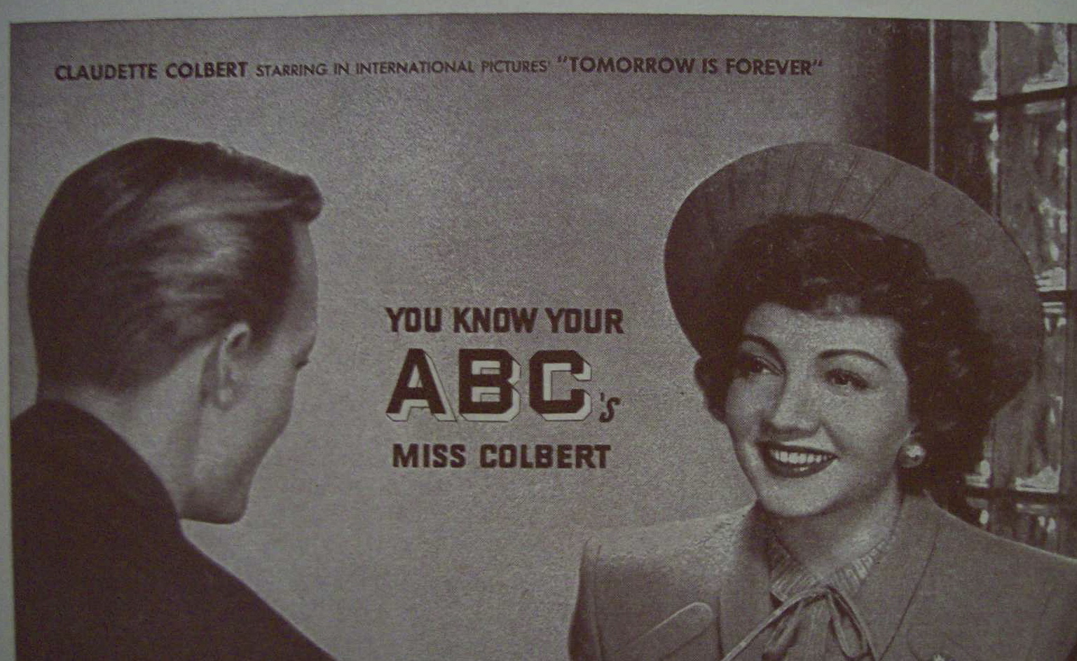 1946 Chesterfield Cigarettes with Claudette Colbert