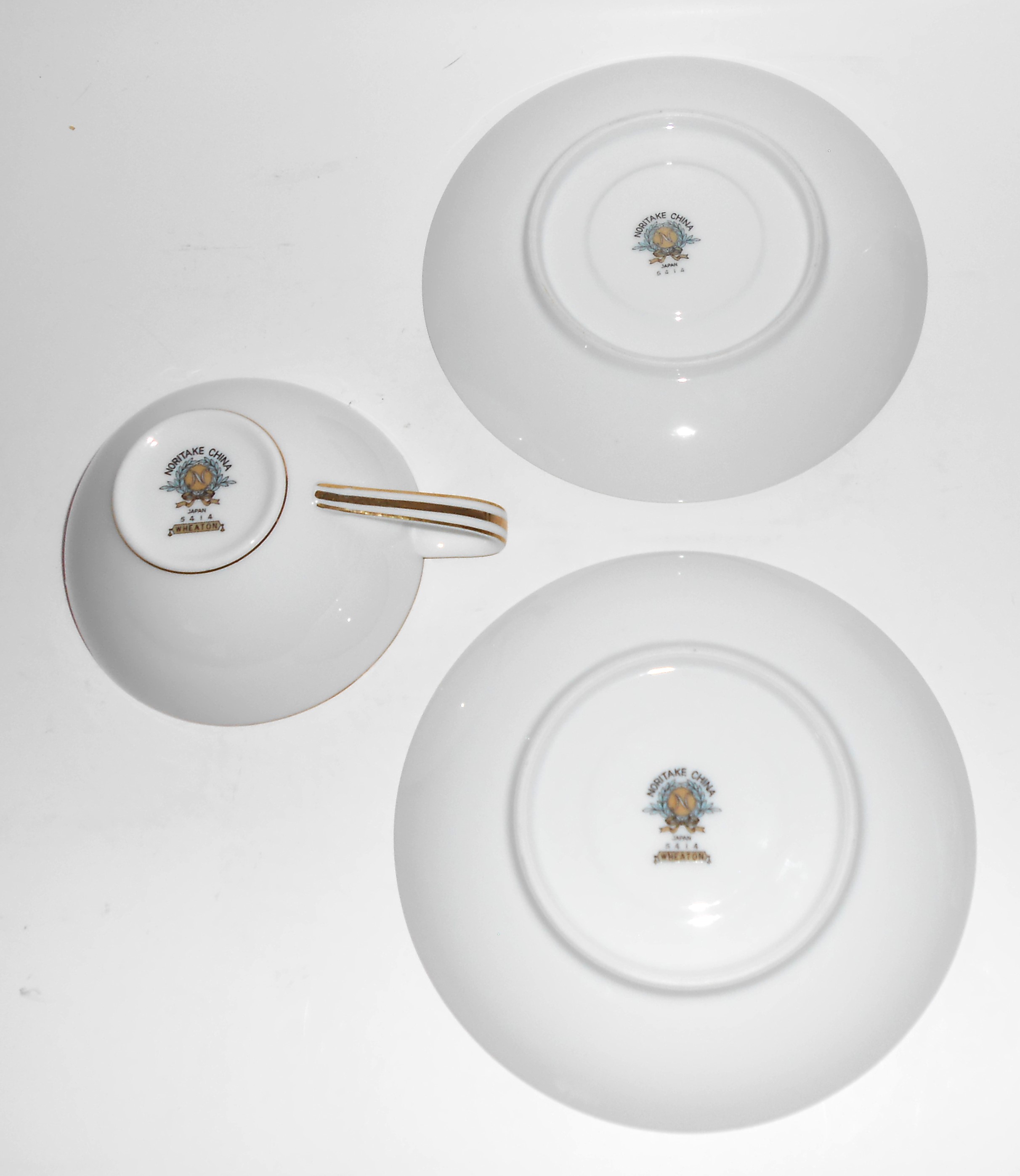 Noritake China Porcelain Wheaton Gold 5414 Cup & Saucer