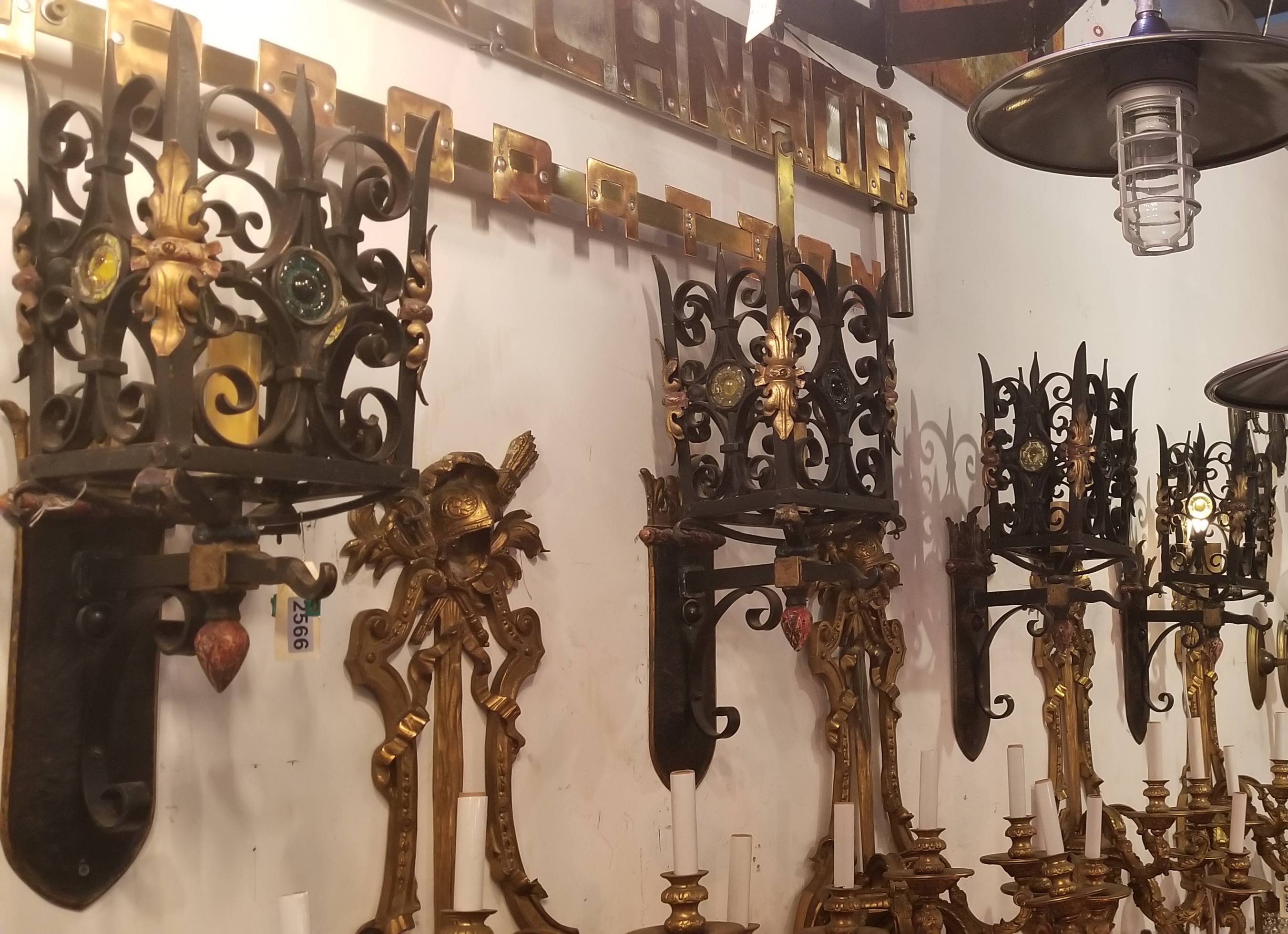 Bradley and Hubbard wall lights