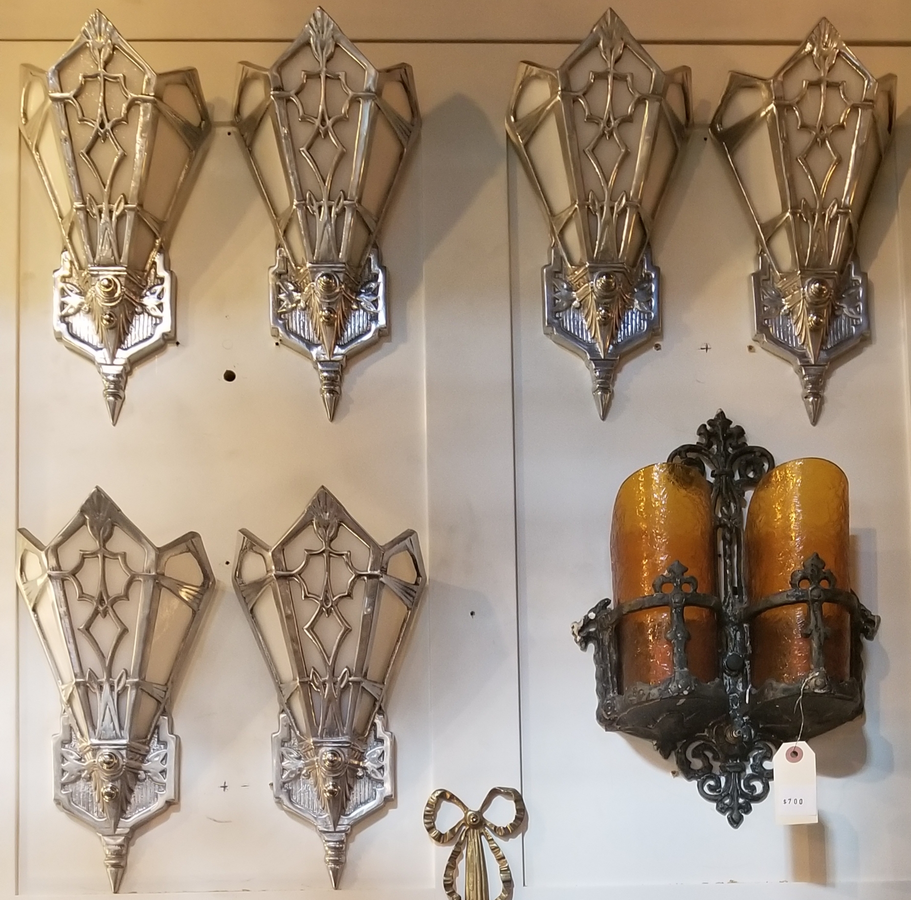 Deco wall sconces