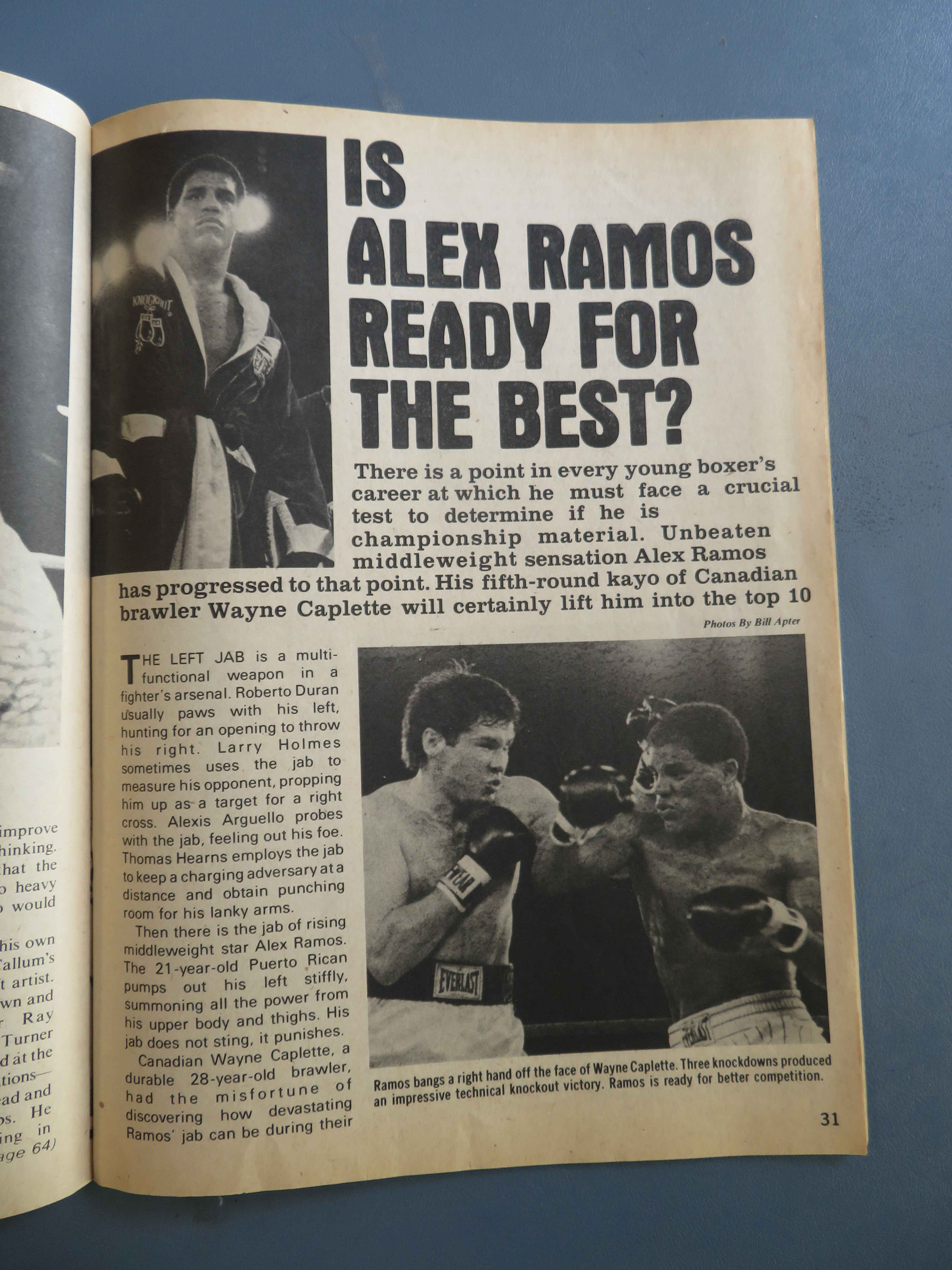 World Boxing Magazine September 1982 Sugar Ray Leonard