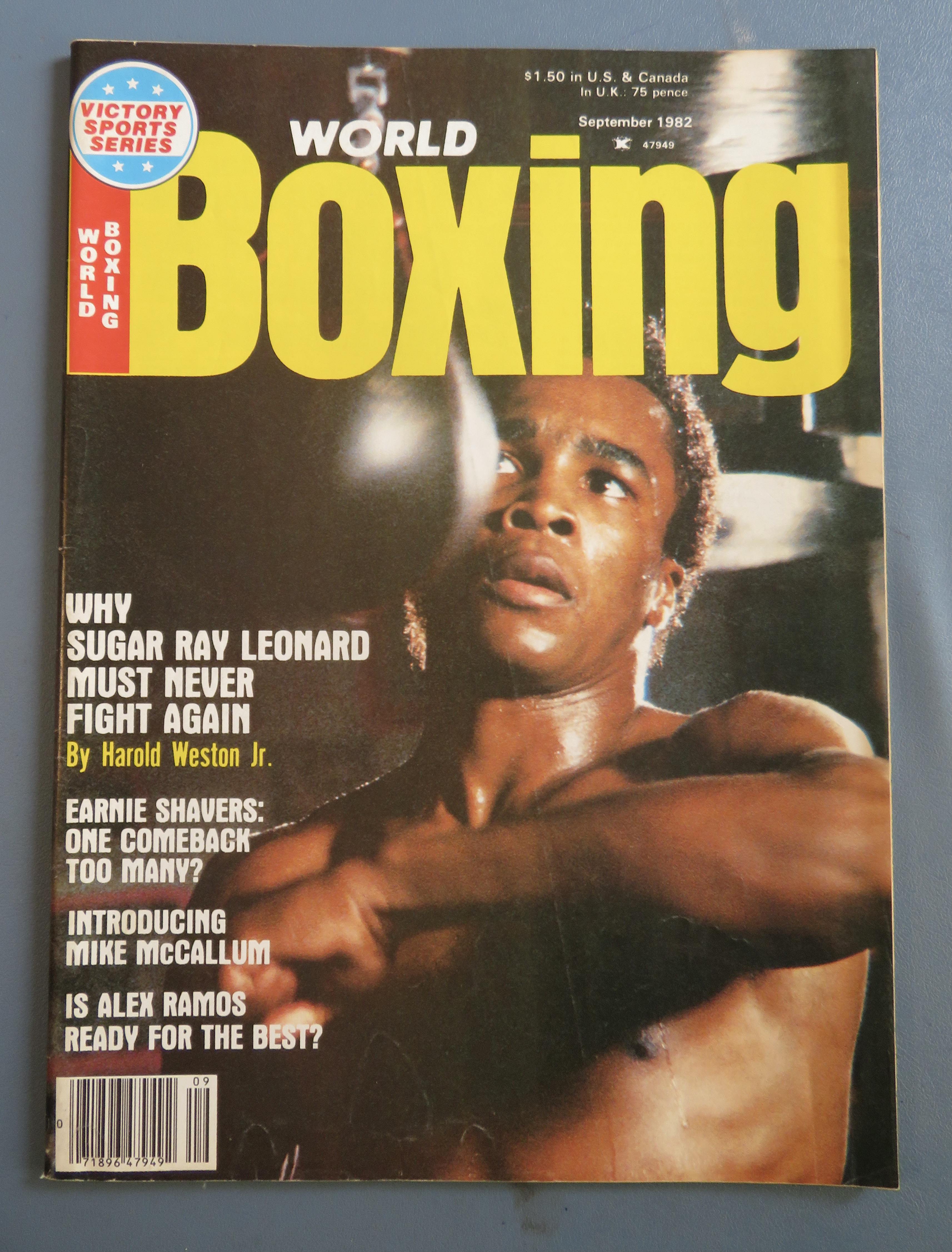 World Boxing Magazine September 1982 Sugar Ray Leonard