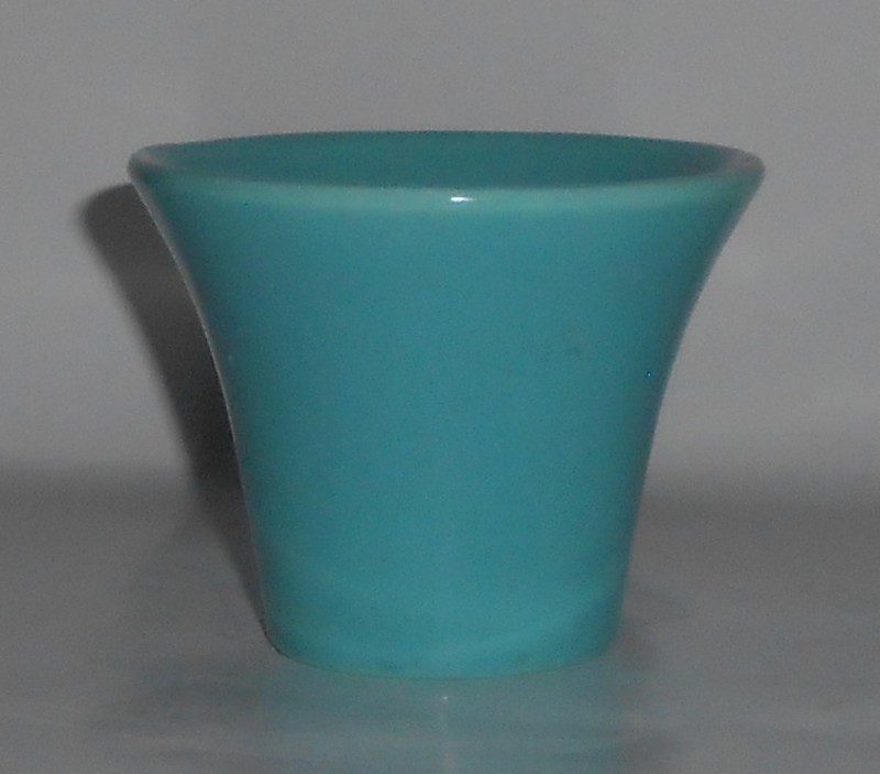 VINTAGE Bauer Pottery 3'' Spanish Turquoise Flower Pot