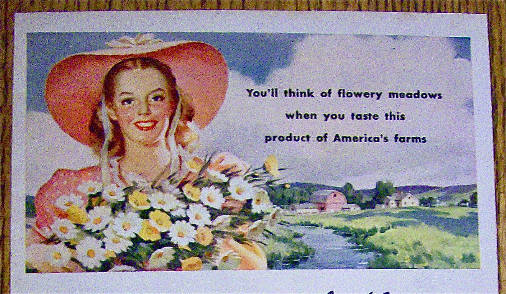 1946 Swift's Allsweet Margarine with Lovely Woman