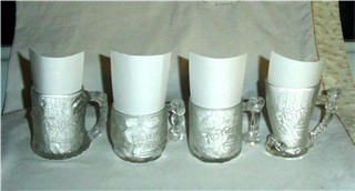 McDonalds Flintstones Mugs Set of 4