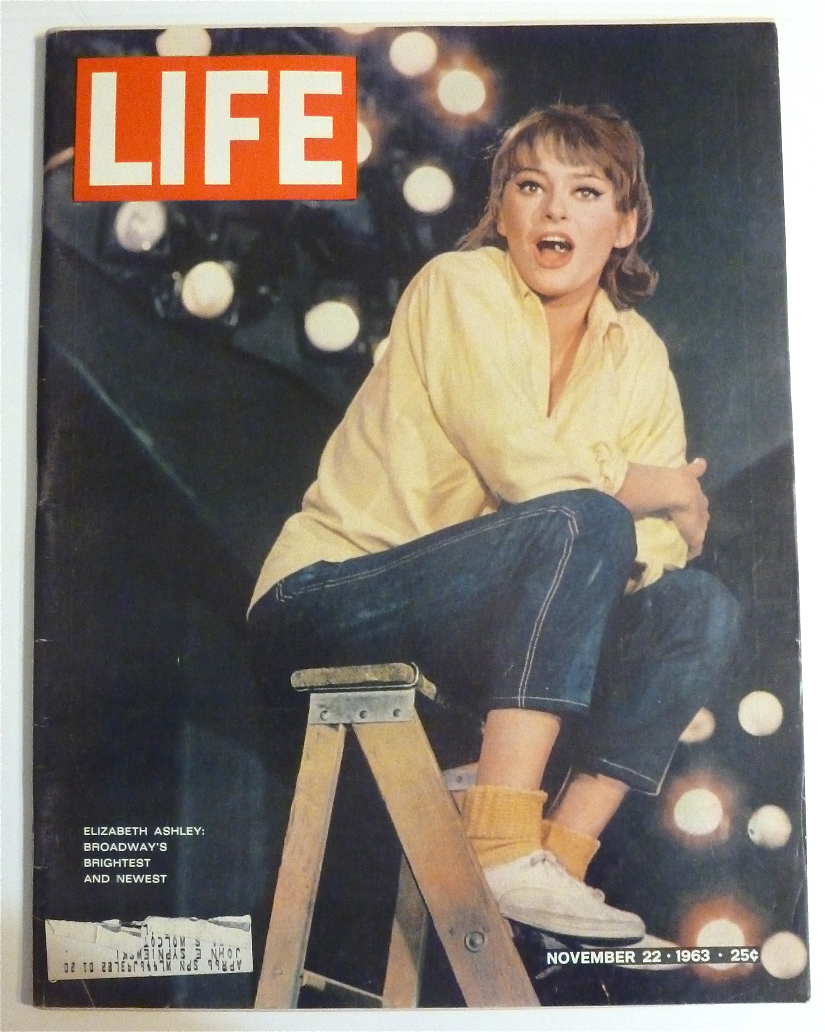 Life Magazine-November 22, 1963-Elizabeth Ashley