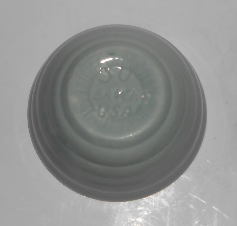 VINTAGE Bauer Pottery Gloss Pastel Kitchenware Gray #30 Mixing Bowl