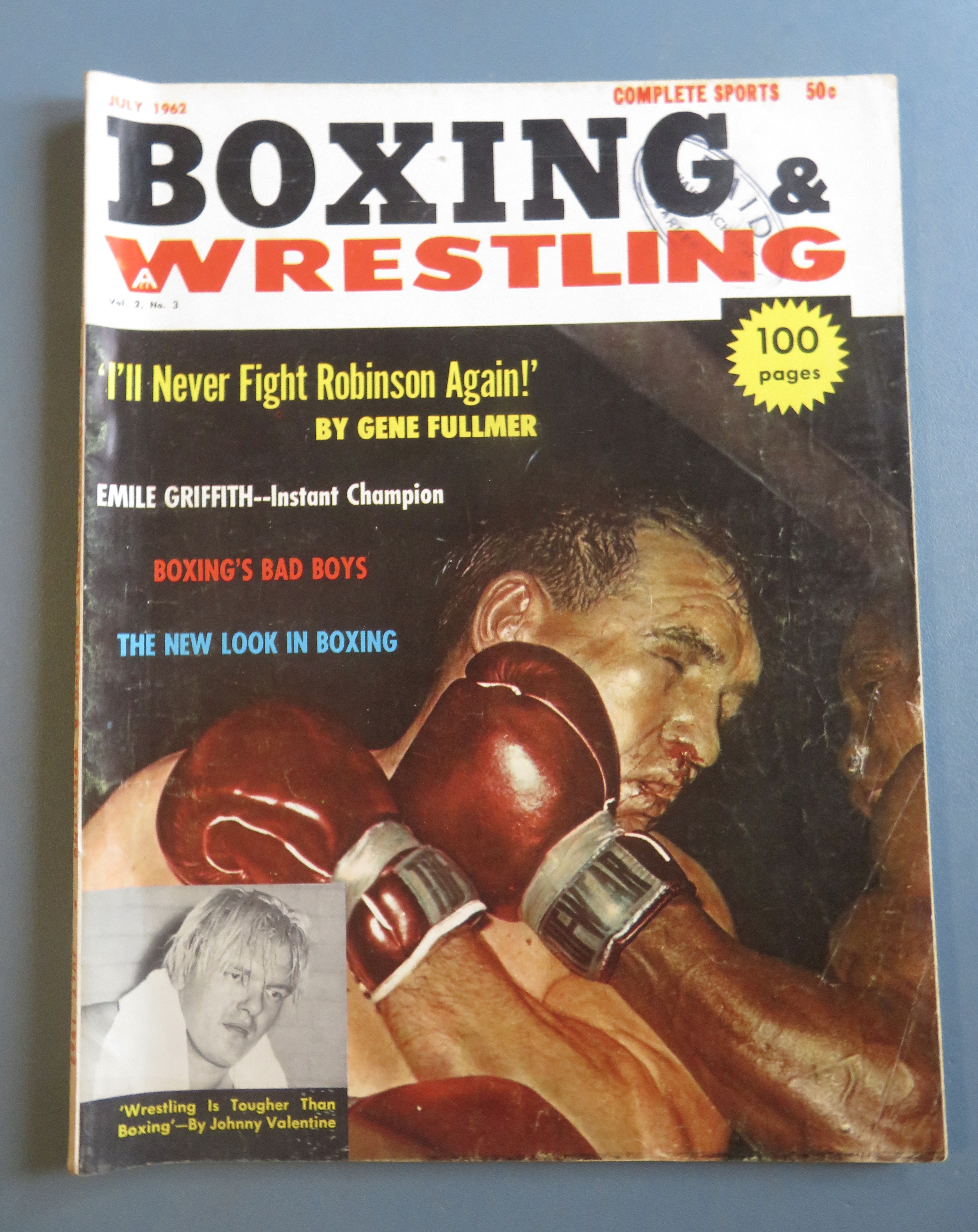 Boxing & Wrestling Magazine July 1962 Emile Griffith