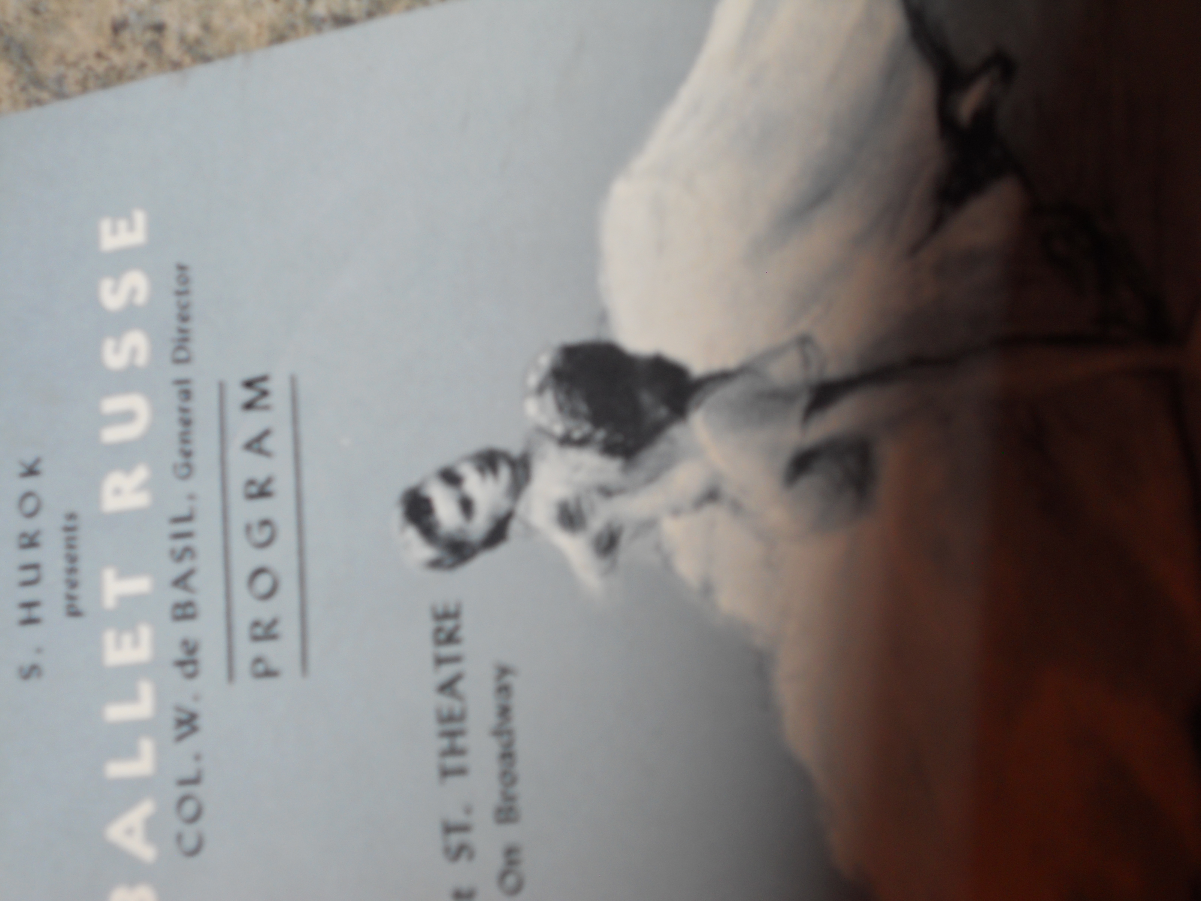 Ballet Russe Program and Booklet, 1941