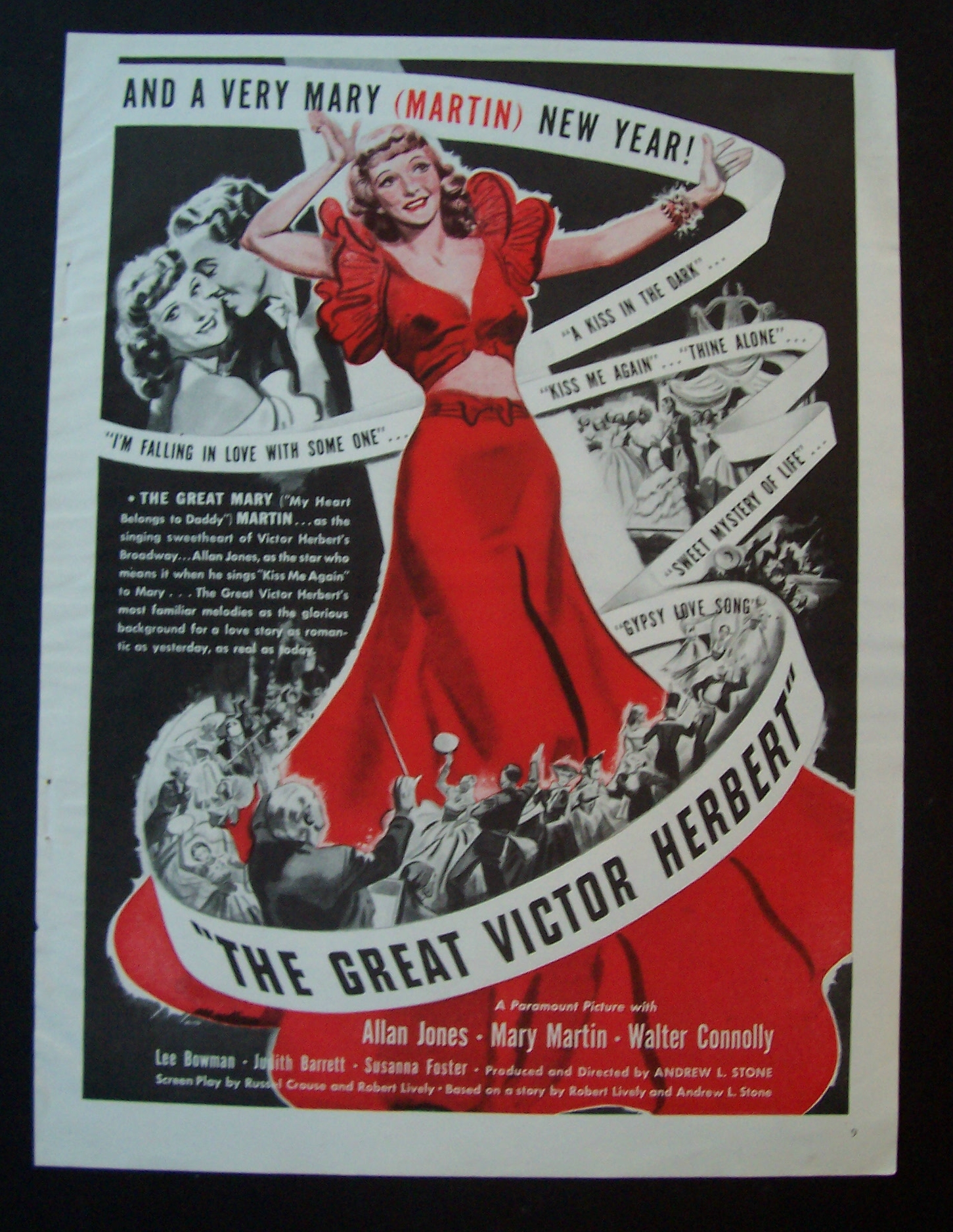 1939  Movie  Ad  For  The  Great  Victor  Herbert