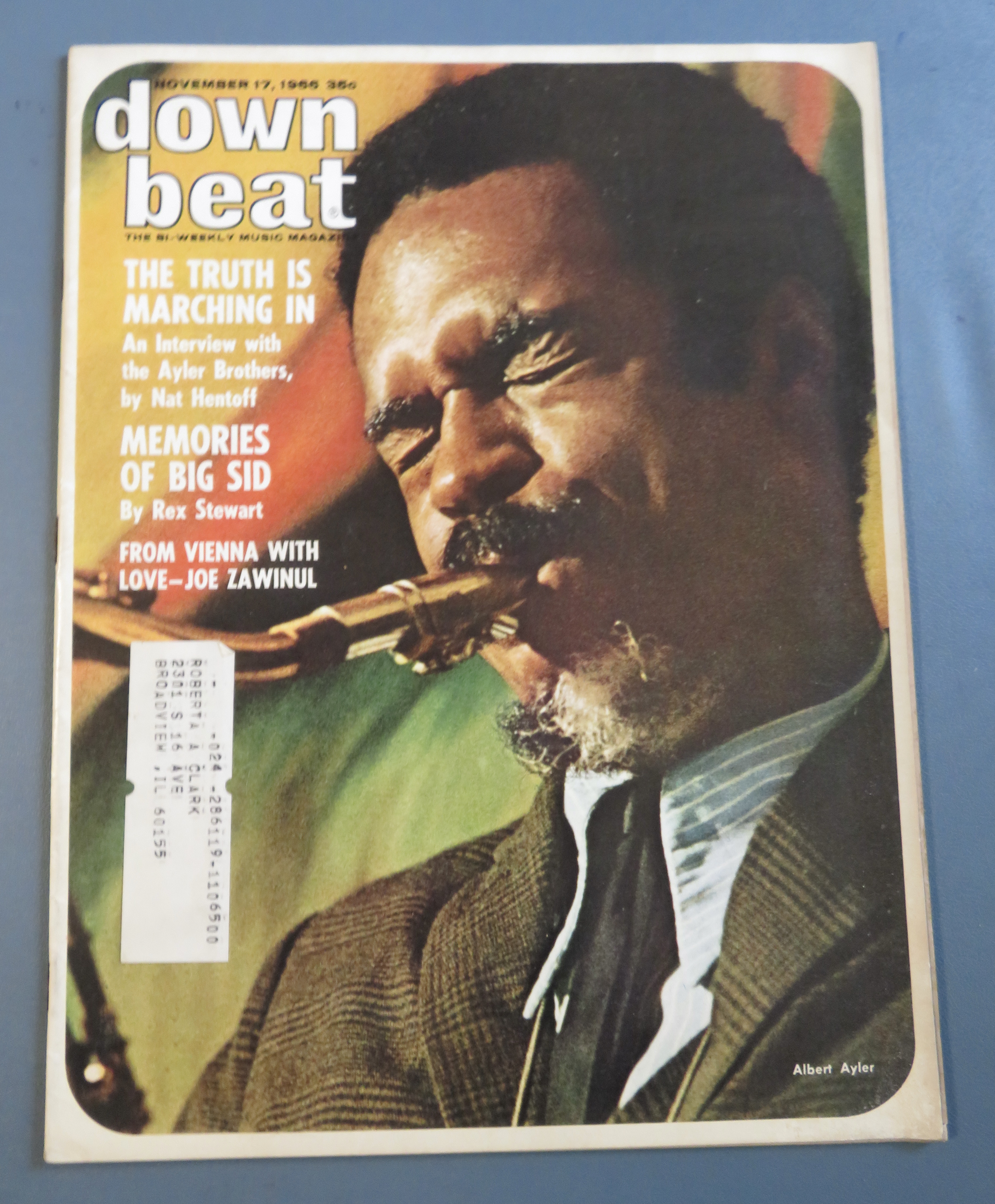 Downbeat Magazine November 17, 1966 Big Sid
