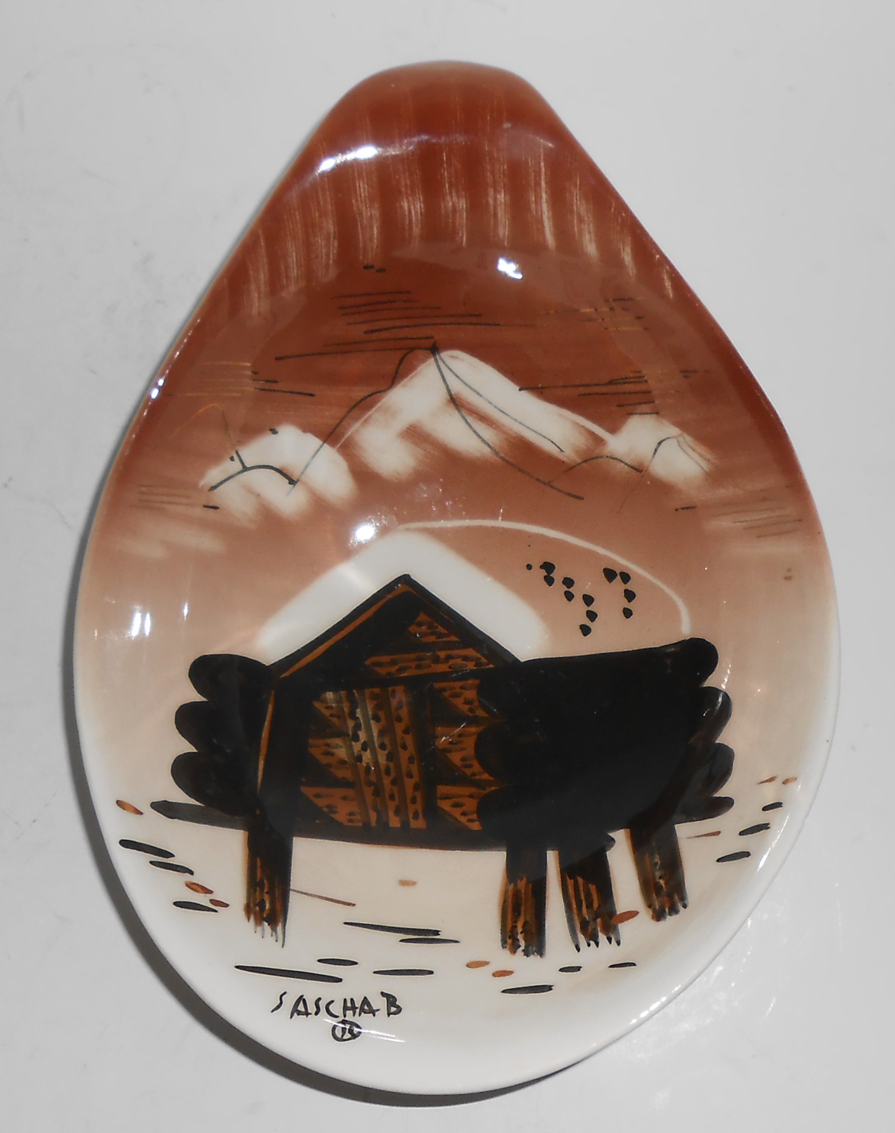 Sascha Brastoff Pottery Alaska Series Post House Bowl