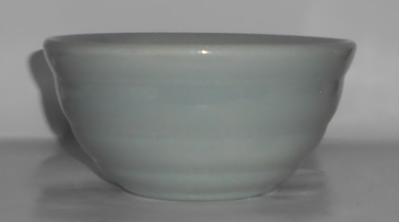 VINTAGE Bauer Pottery Gloss Pastel Kitchenware Gray #30 Mixing Bowl