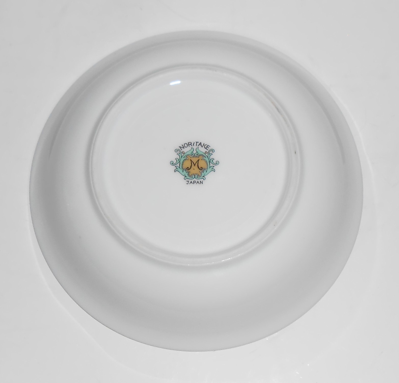 Noritake Porcelain China Floral w/Gold Trim Yellow Body