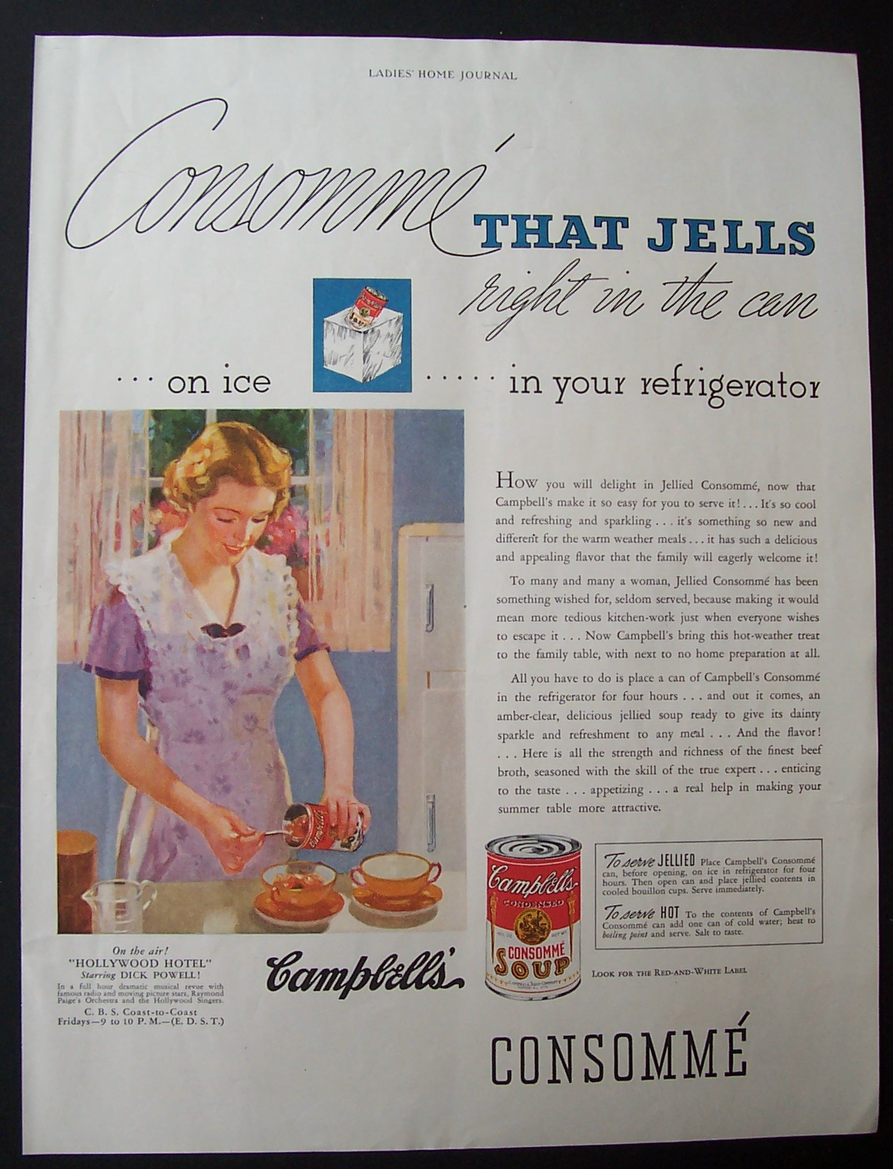 1935 Campbell's Consomme Soup
