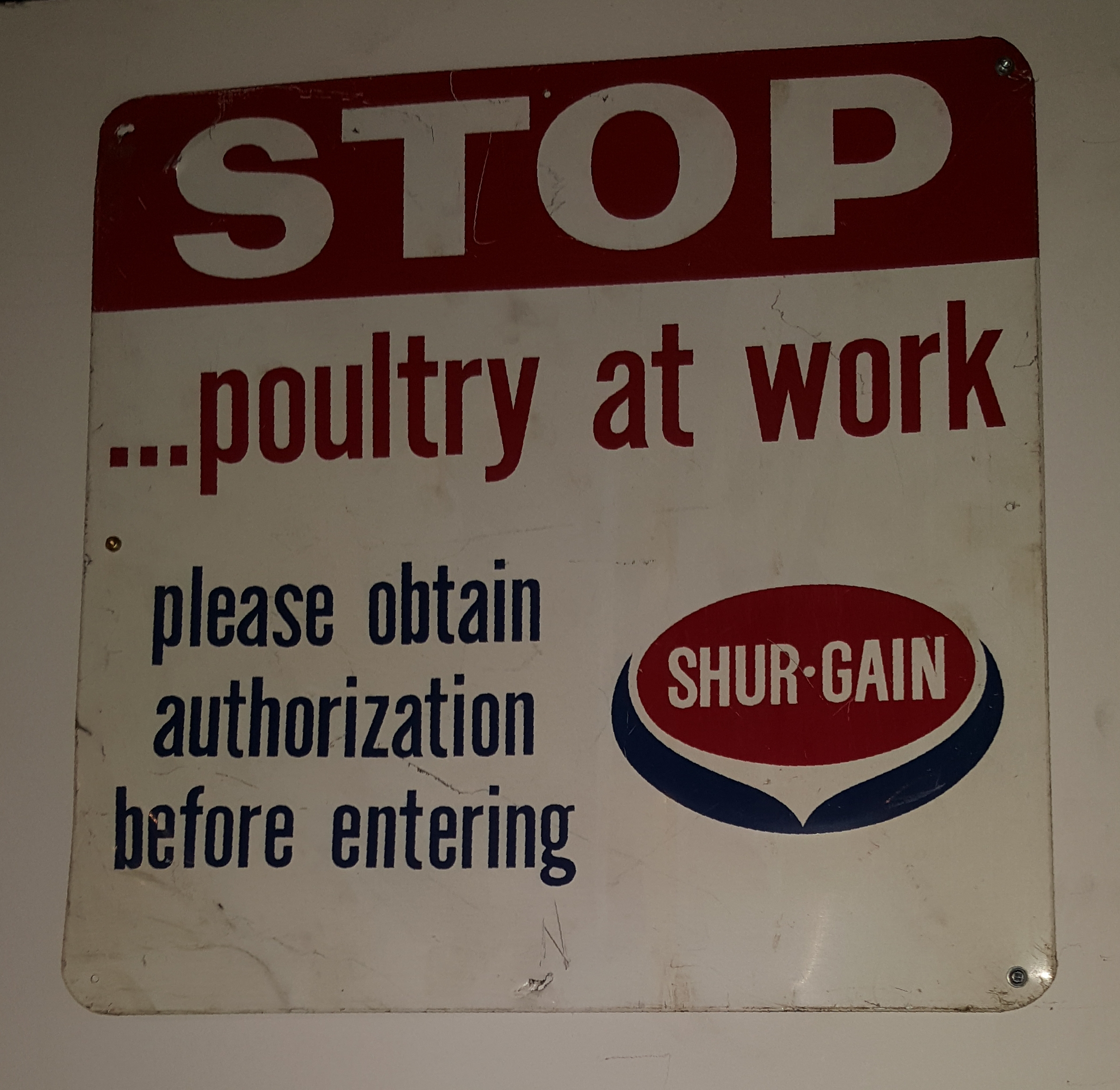 Shur-Grain Sign