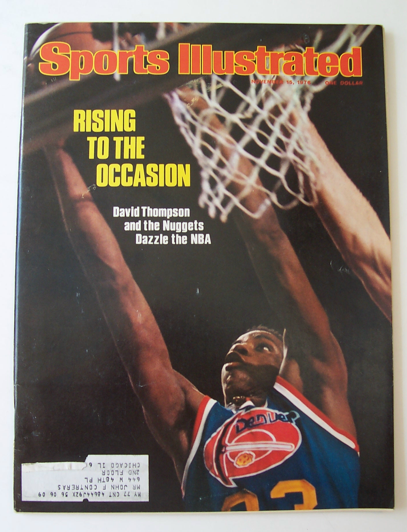 Sports Illustrated Magazine-November 15, 1976-Nuggets
