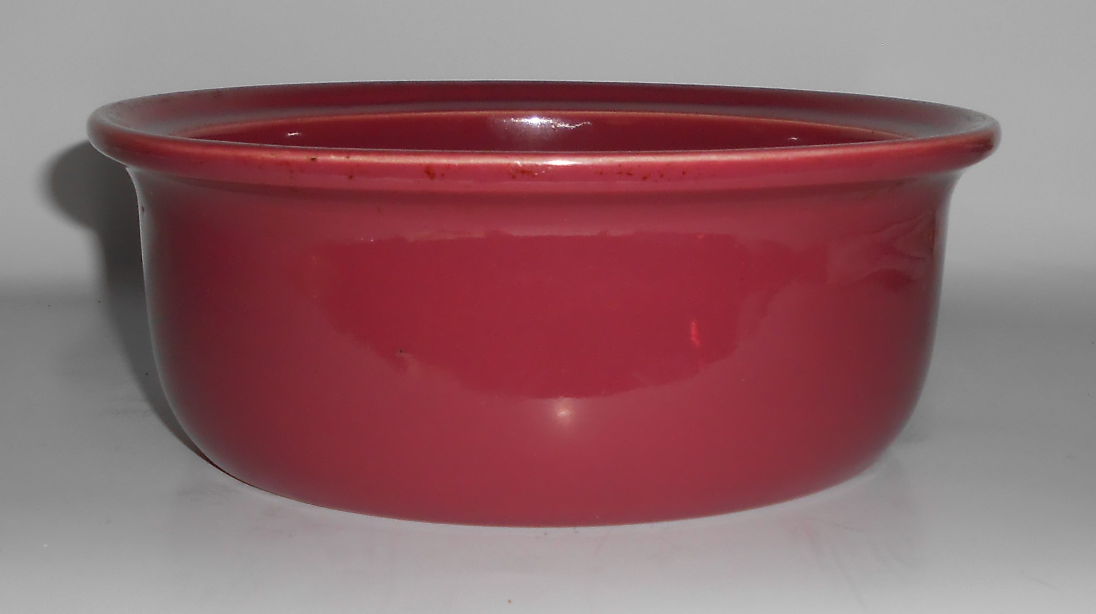 Coors Pottery Rosebud Red 2-3/4 Pint Straight Casserole