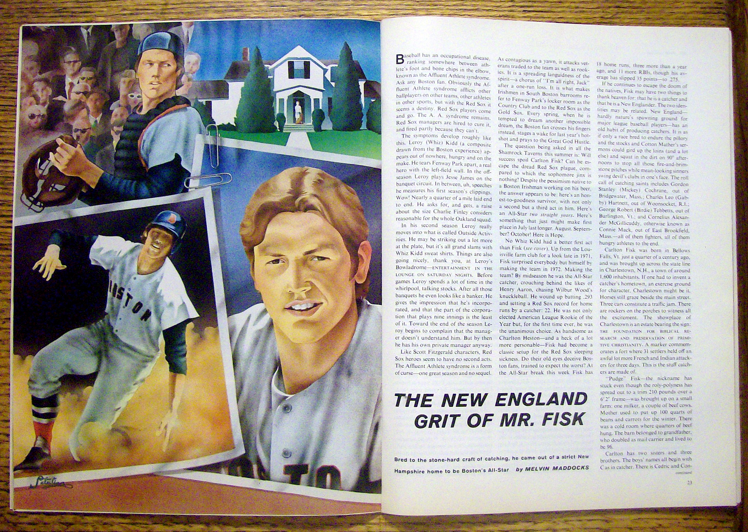 Sports Illustrated Magazine-July 30, 1973-Carlton Fisk