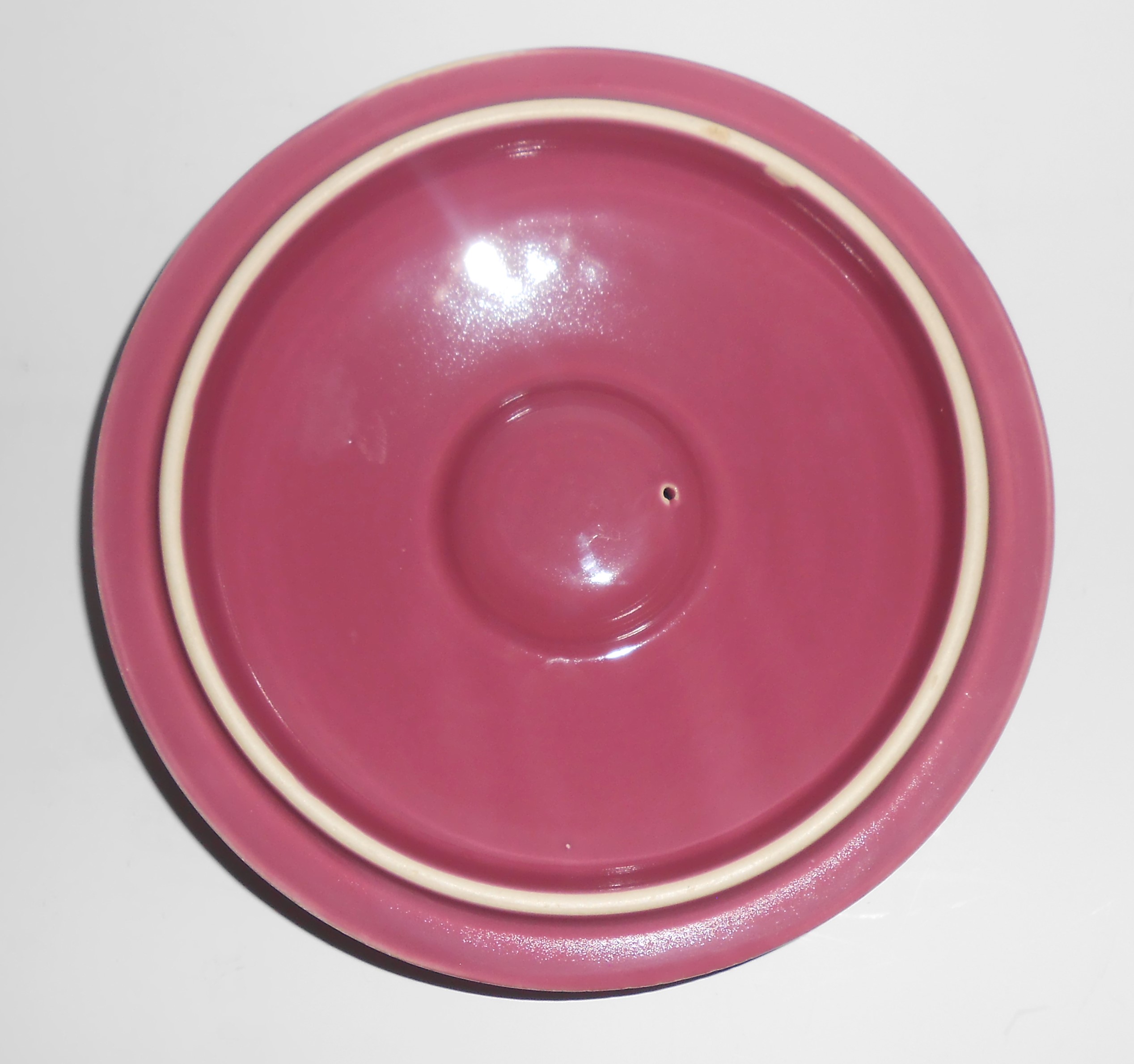 Coors Pottery Rosebud Early Rose Red Medium Triple Serv
