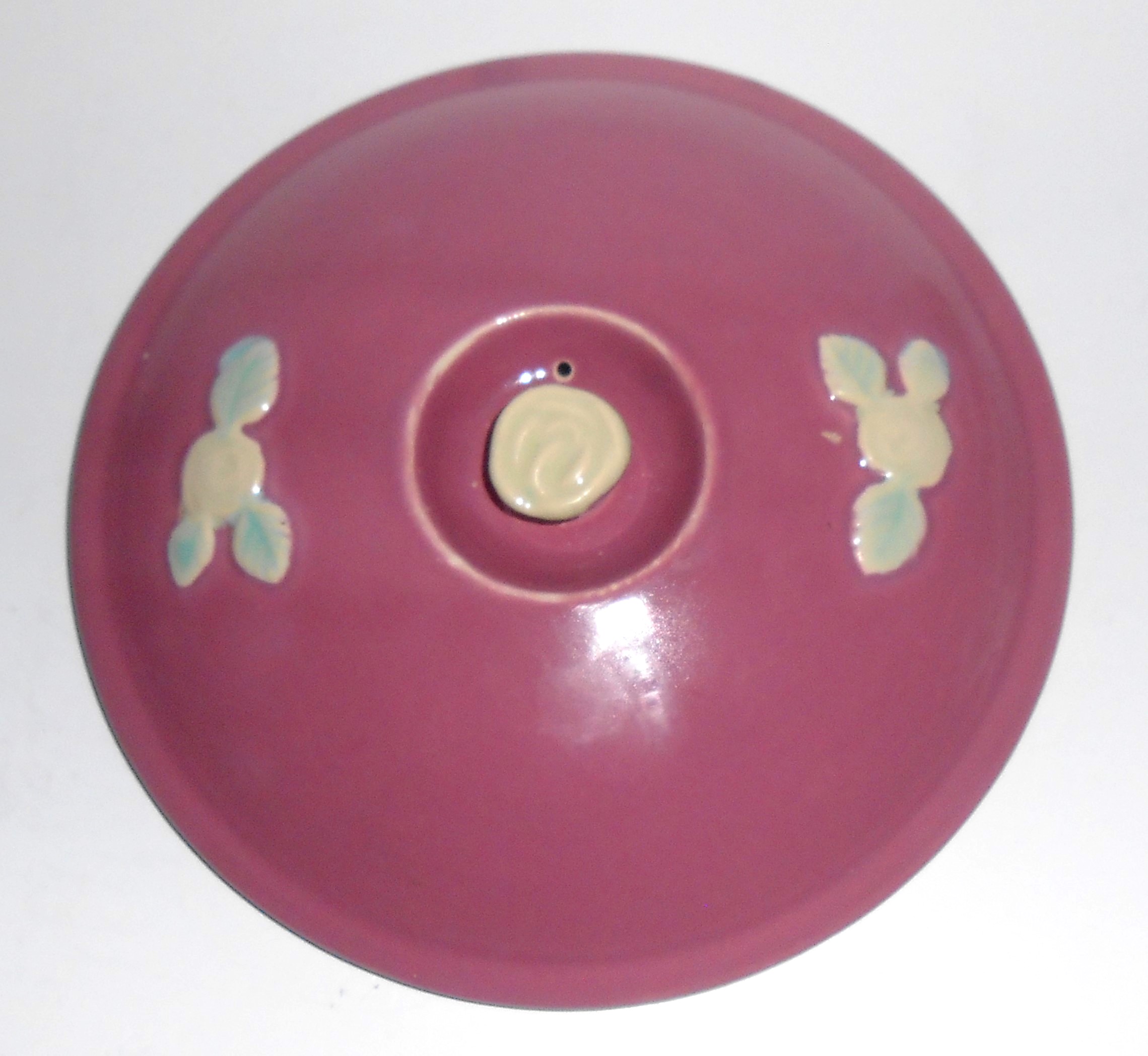 Coors Pottery Rosebud Early Rose Red Medium Triple Serv