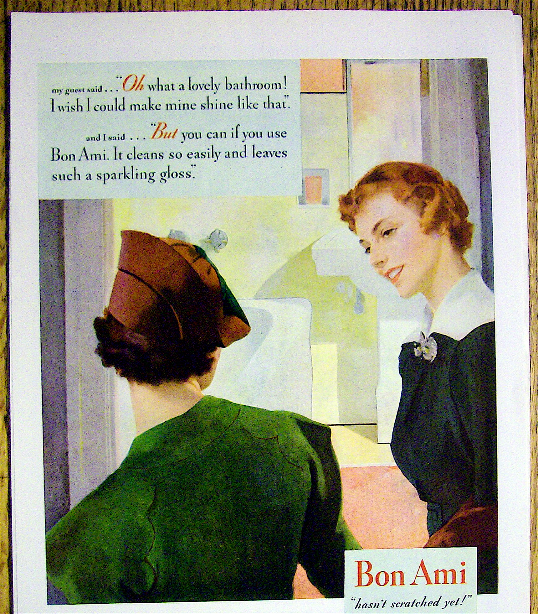 1935 Bon Ami Powder with Women Talking