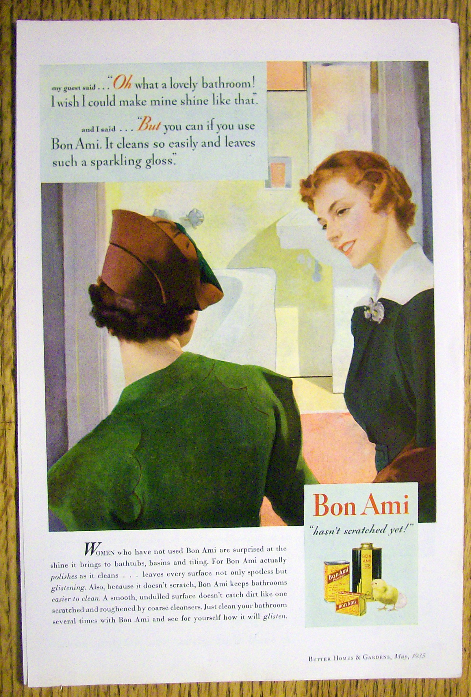 1935 Bon Ami Powder with Women Talking