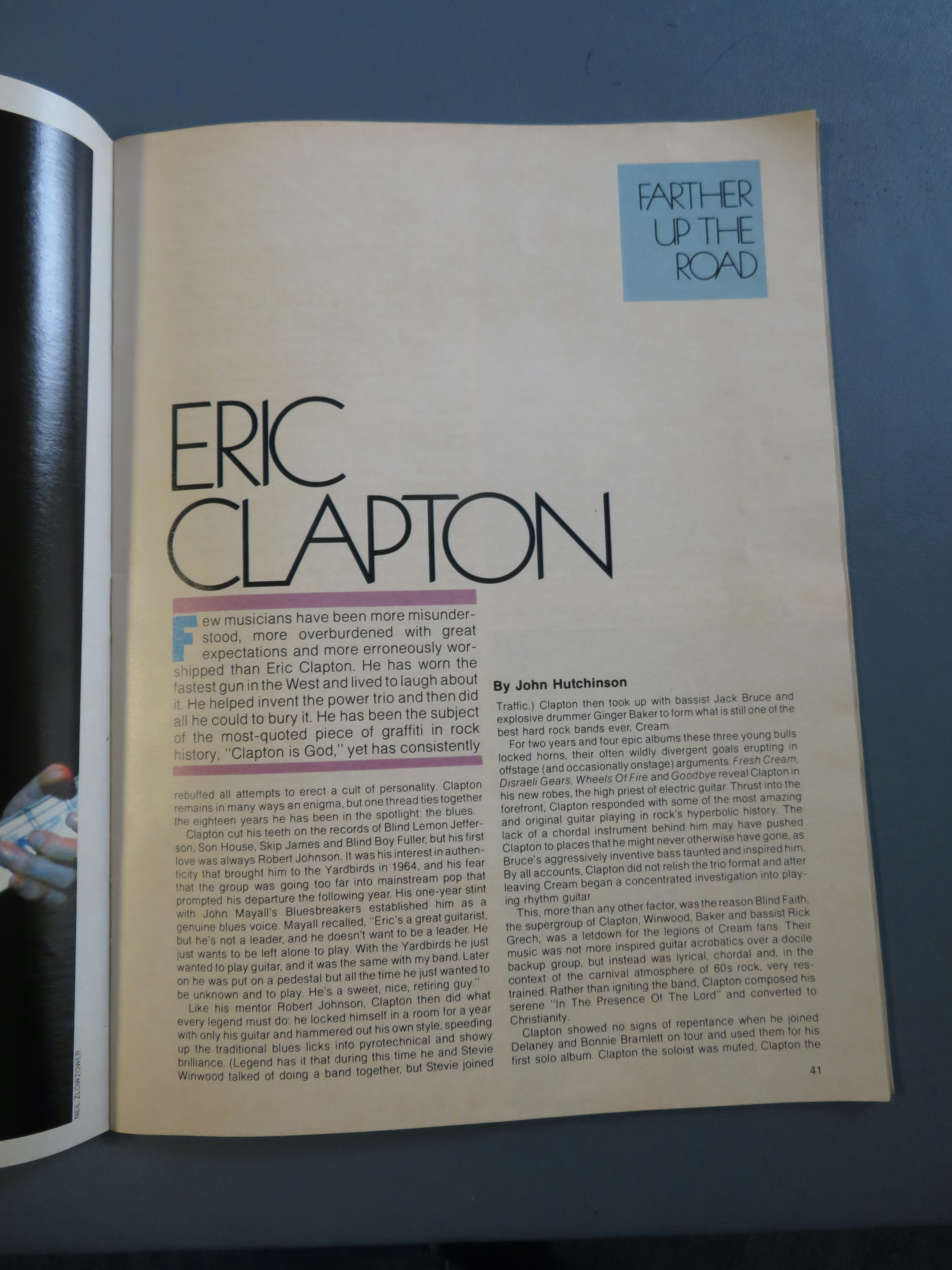 Musician Magazine May 1982 Eric Clapton
