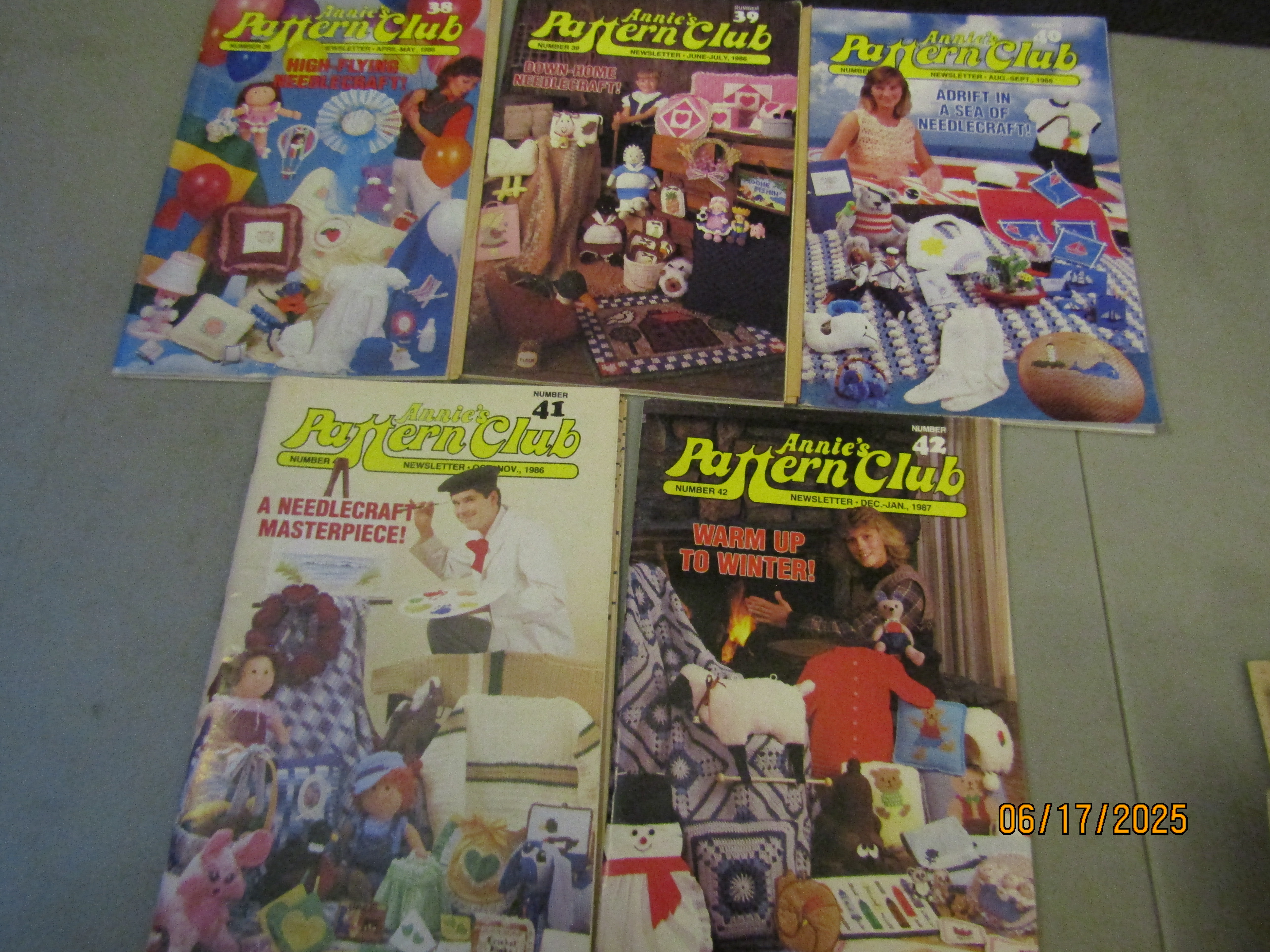 Vintage Annie's Pattern Club Newsletter Lot 6