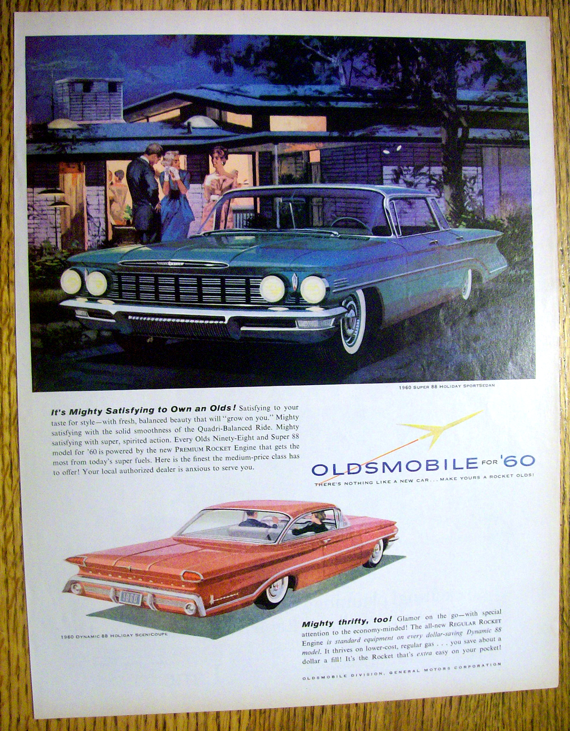 Vintage Ad:1959 Oldsmobile Super 88 Holiday Sportsedan