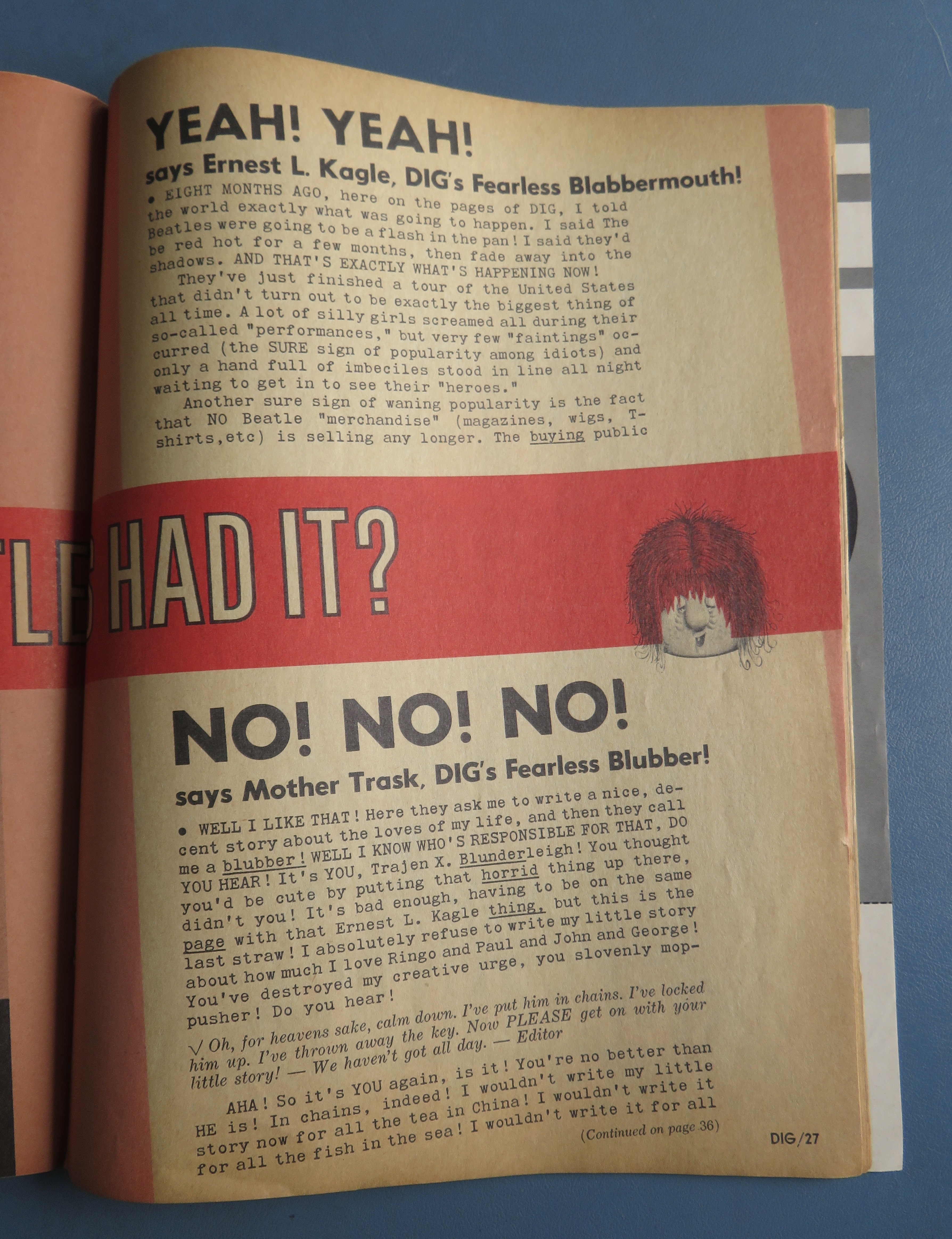 Dig Magazine October 1964 Have The Beatles Had It