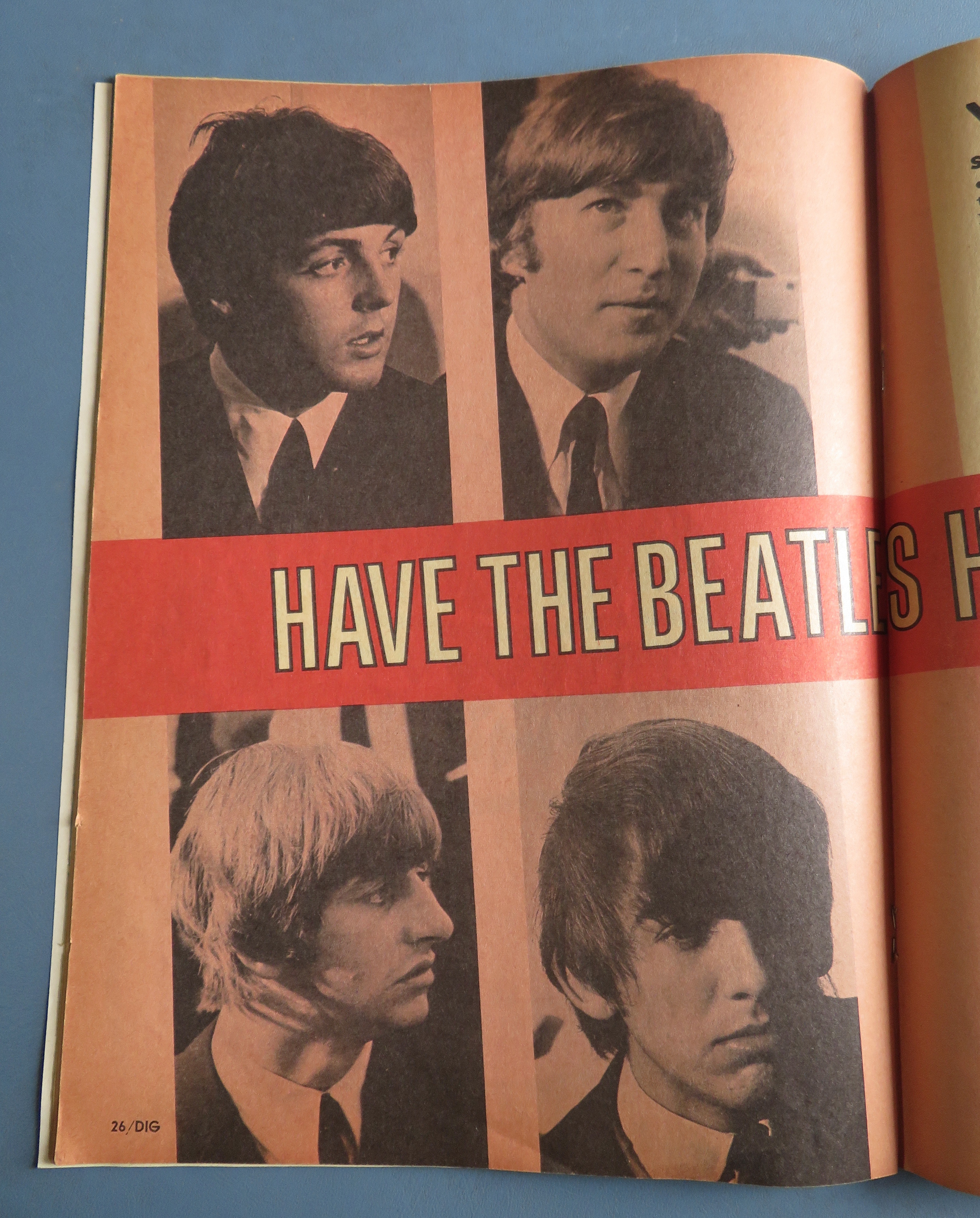 Dig Magazine October 1964 Have The Beatles Had It