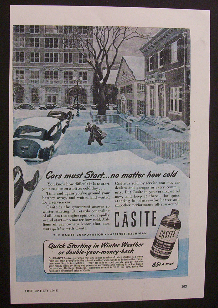 1945  Casite  Sludge  Solvent
