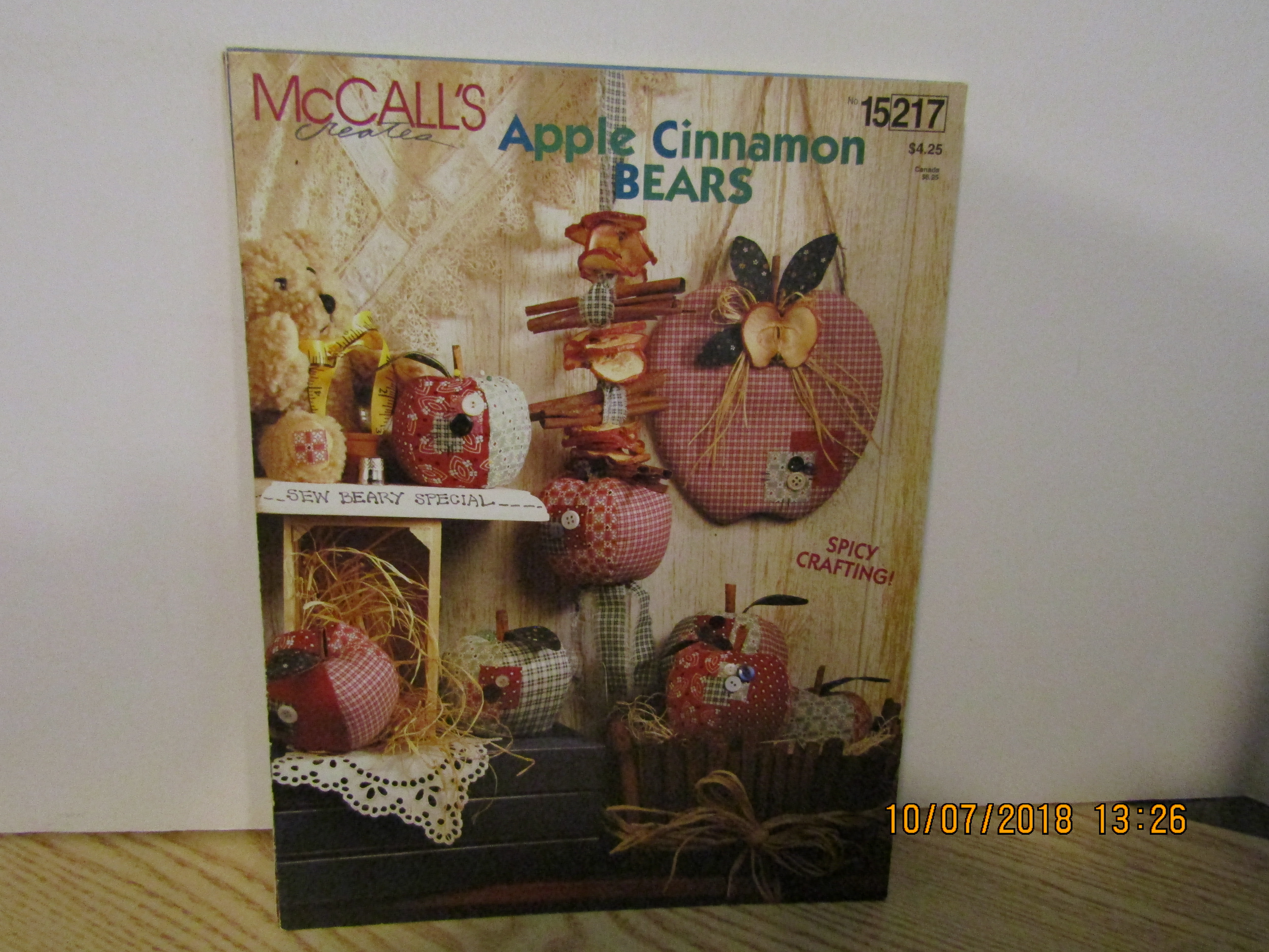 McCall's Fabric Craft  Apple Cinnamon  Bears  #15217