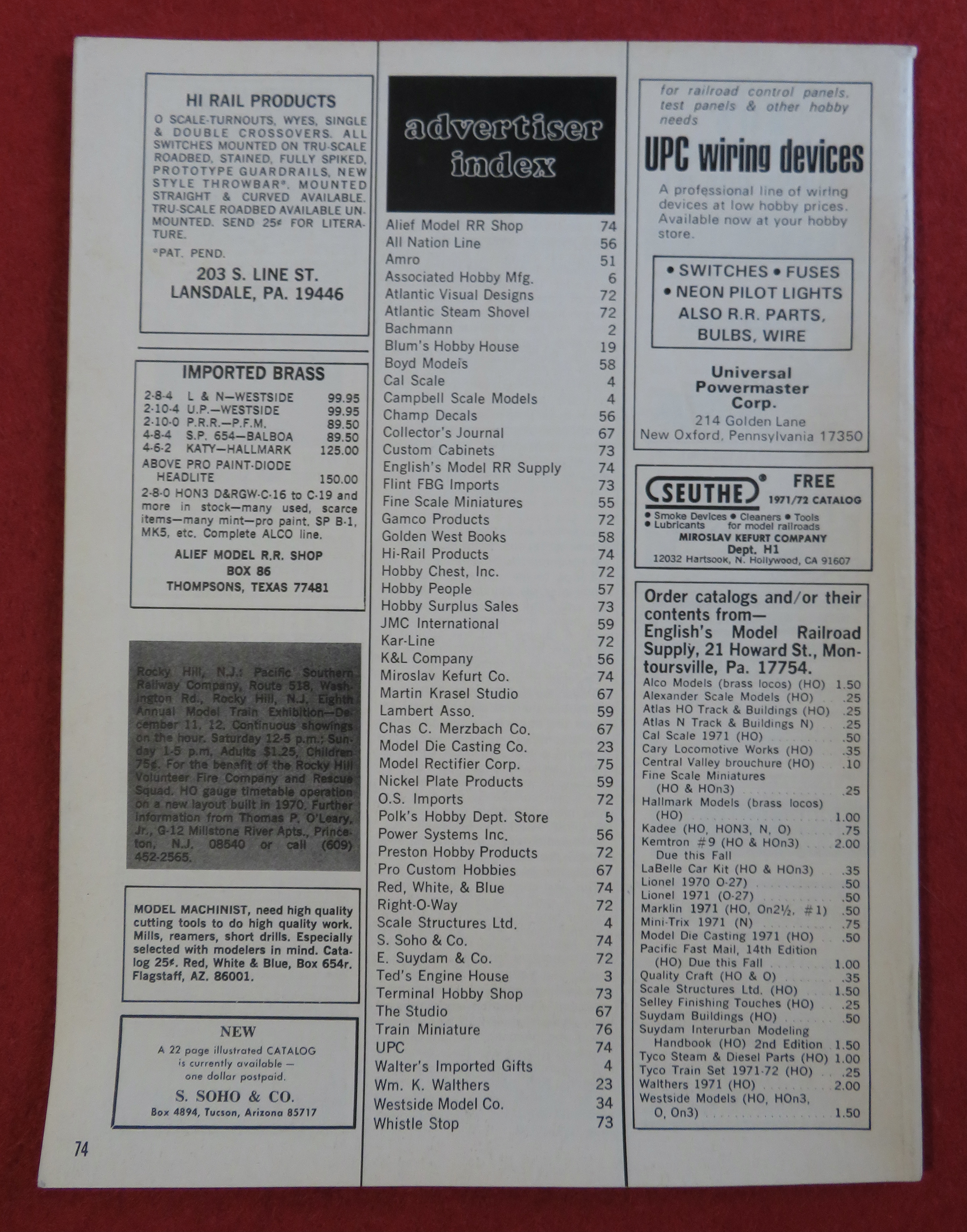 Railroad Modeler Magazine March 1972