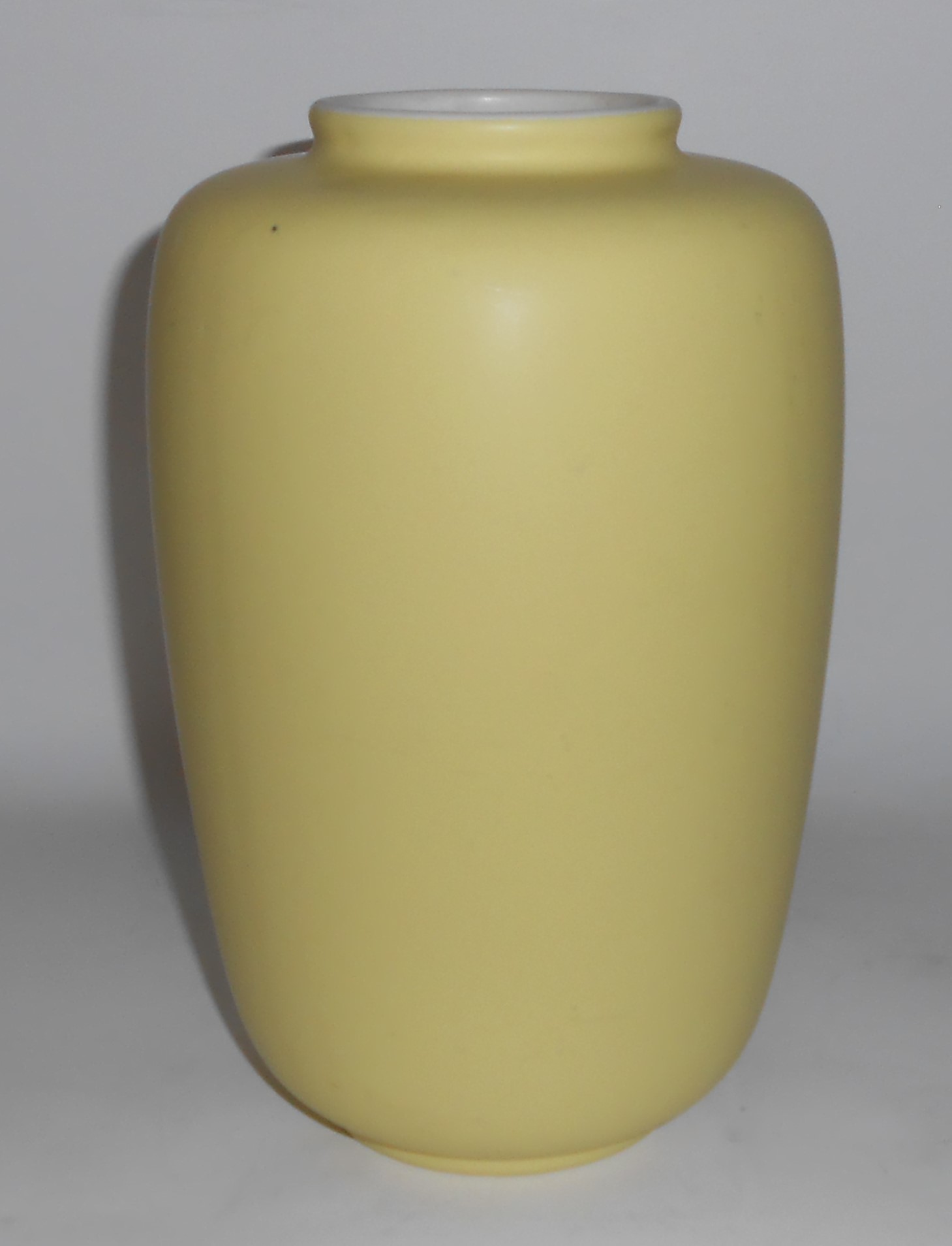 Coors Art Pottery Matte Yellow / Matte White Minturn Va